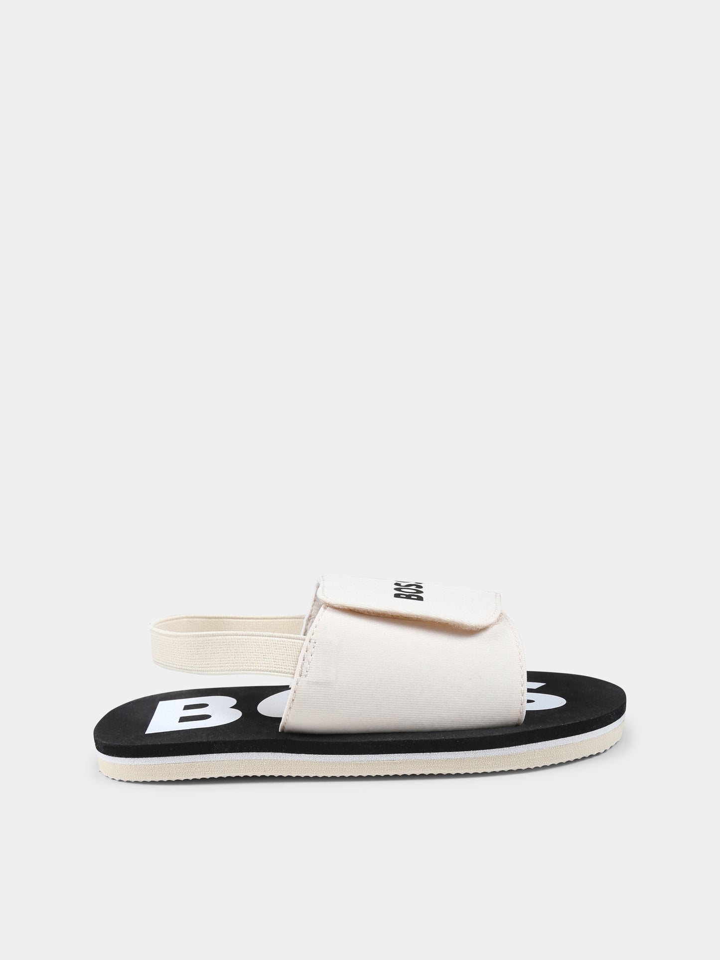 Sandali beige per bambino con logo,Boss,J52156 249