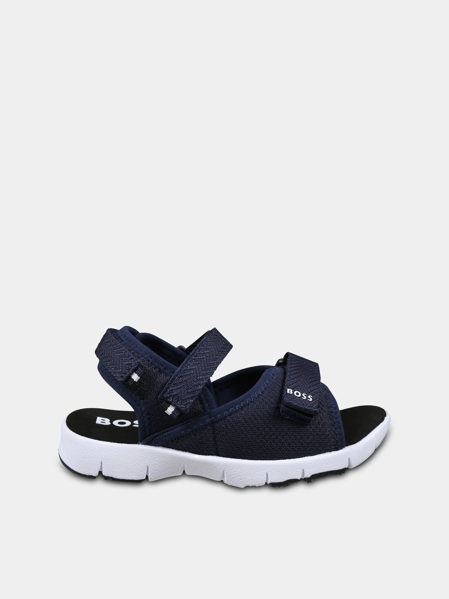 Sandali blu per bambino con logo,Boss,J51654 849