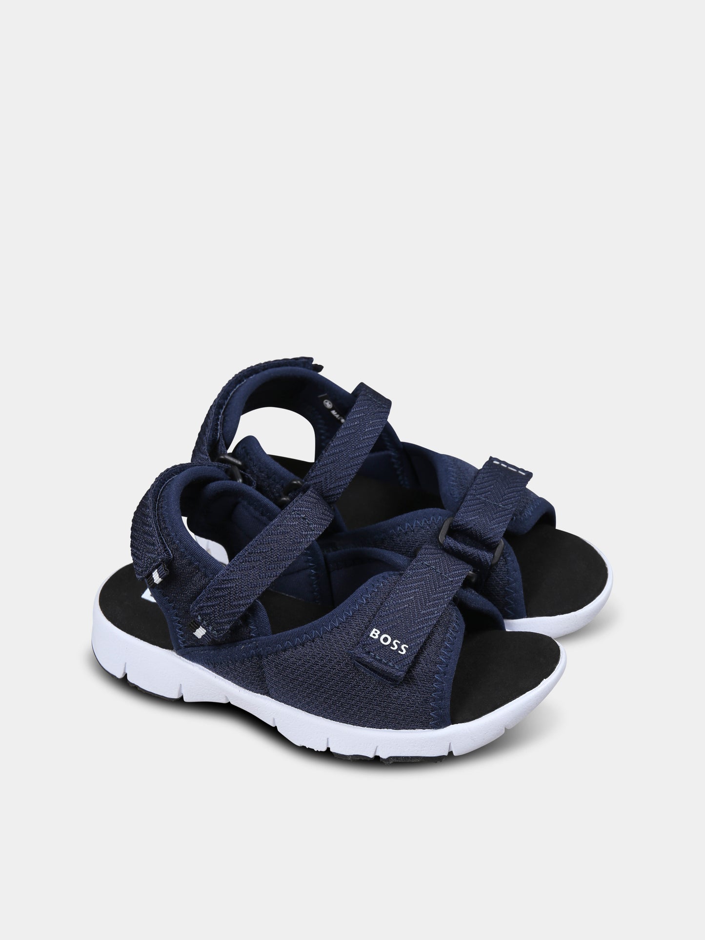 Sandali blu per bambino con logo,Boss,J51654 849