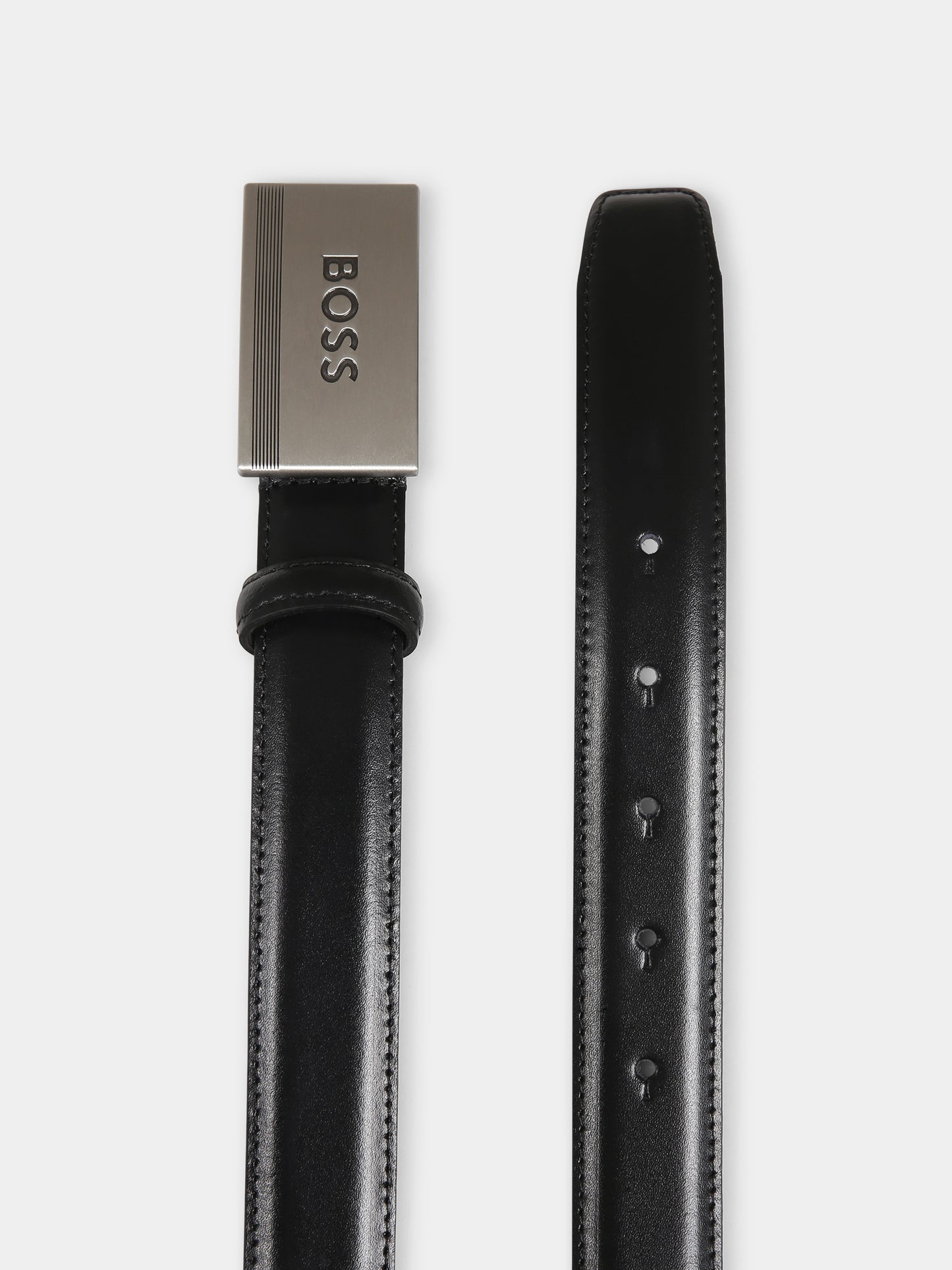 Cintura nera per bambino con logo,Boss,J51741 09B