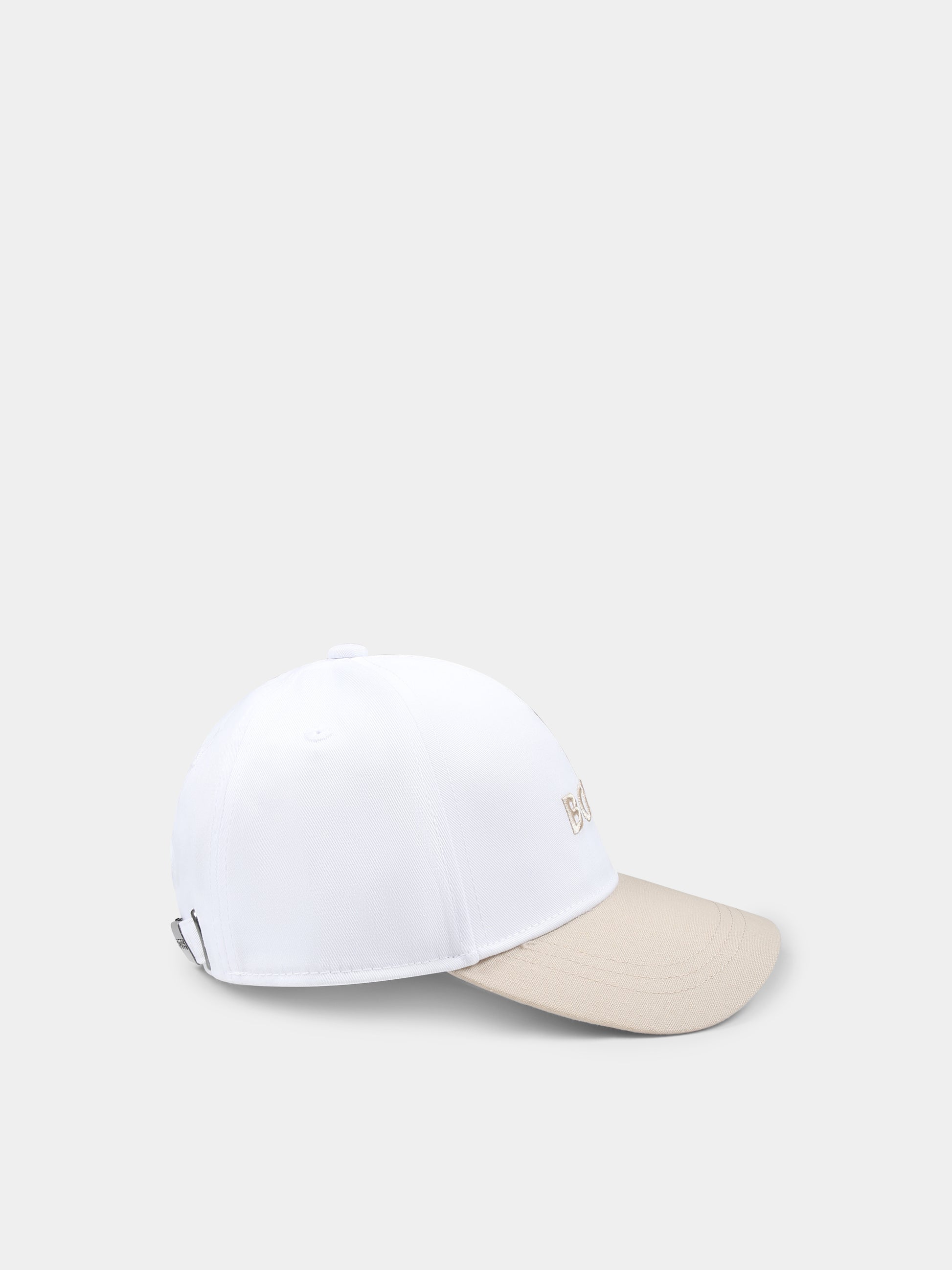 Cappello bianco per bambino con logo,Boss,J51691 10P