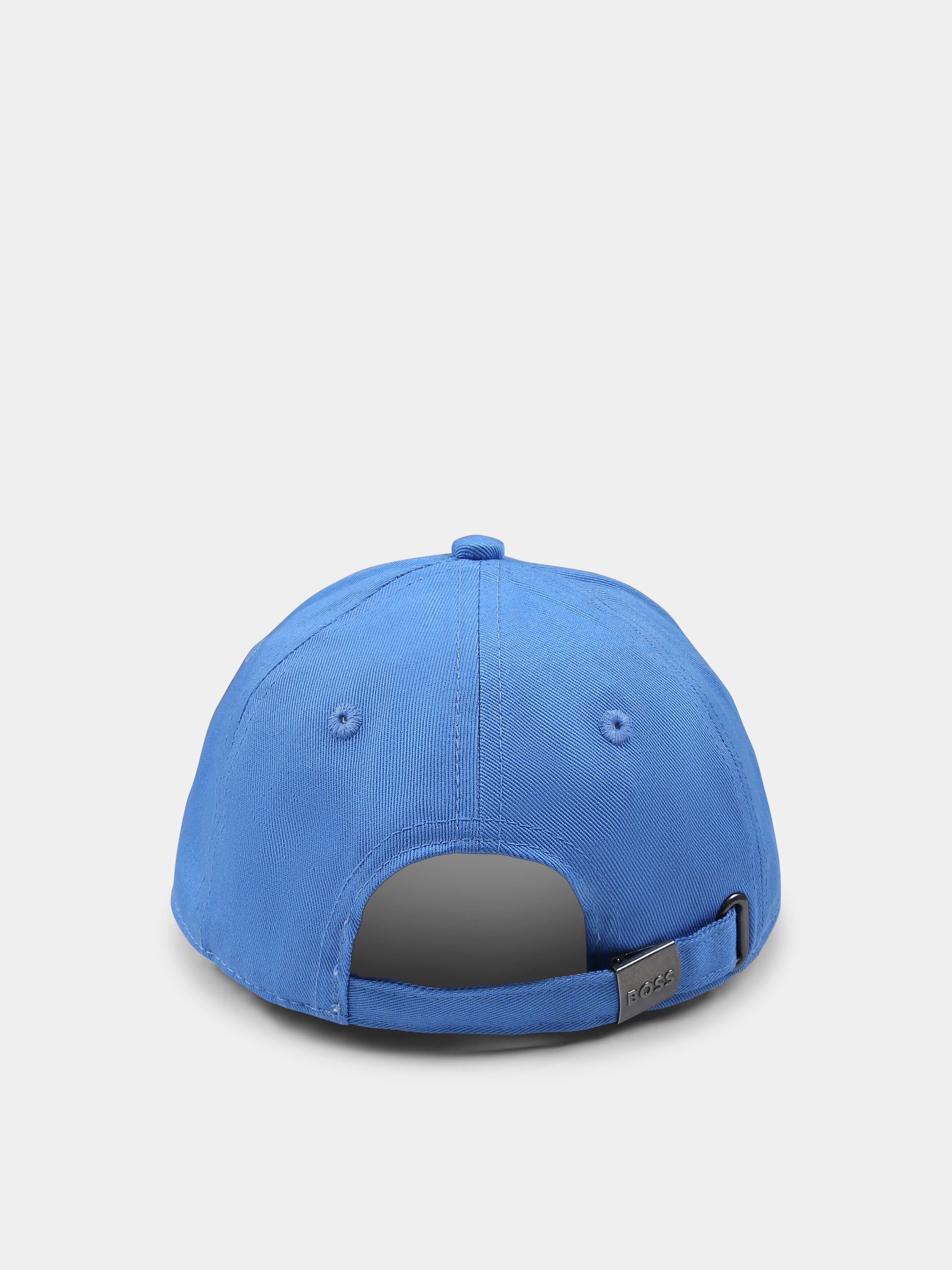 Cappello celeste per bambino con logo,Boss,J51682 84B