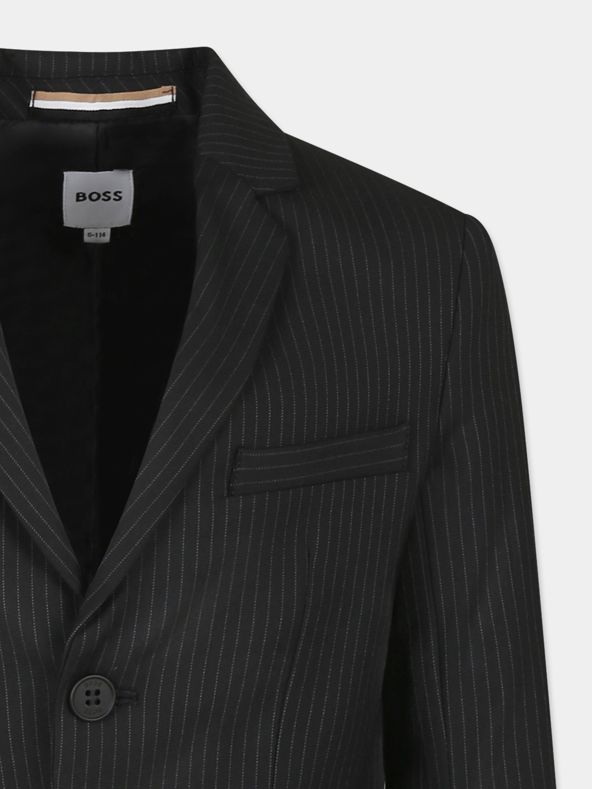 Giacca nera per bambino,Boss,J52067 09B