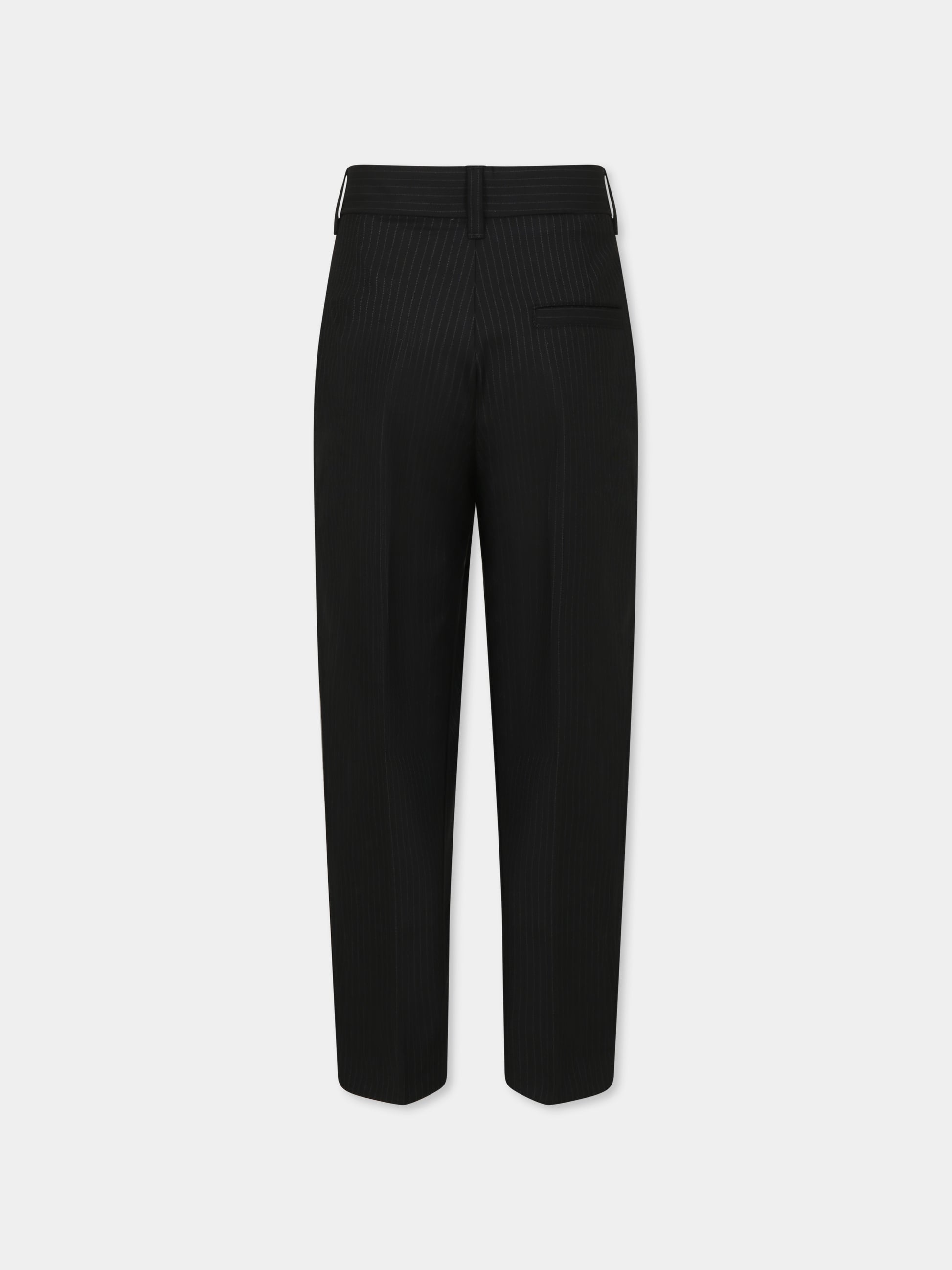 Pantaloni neri per bambino con logo,Boss,J51982 09B