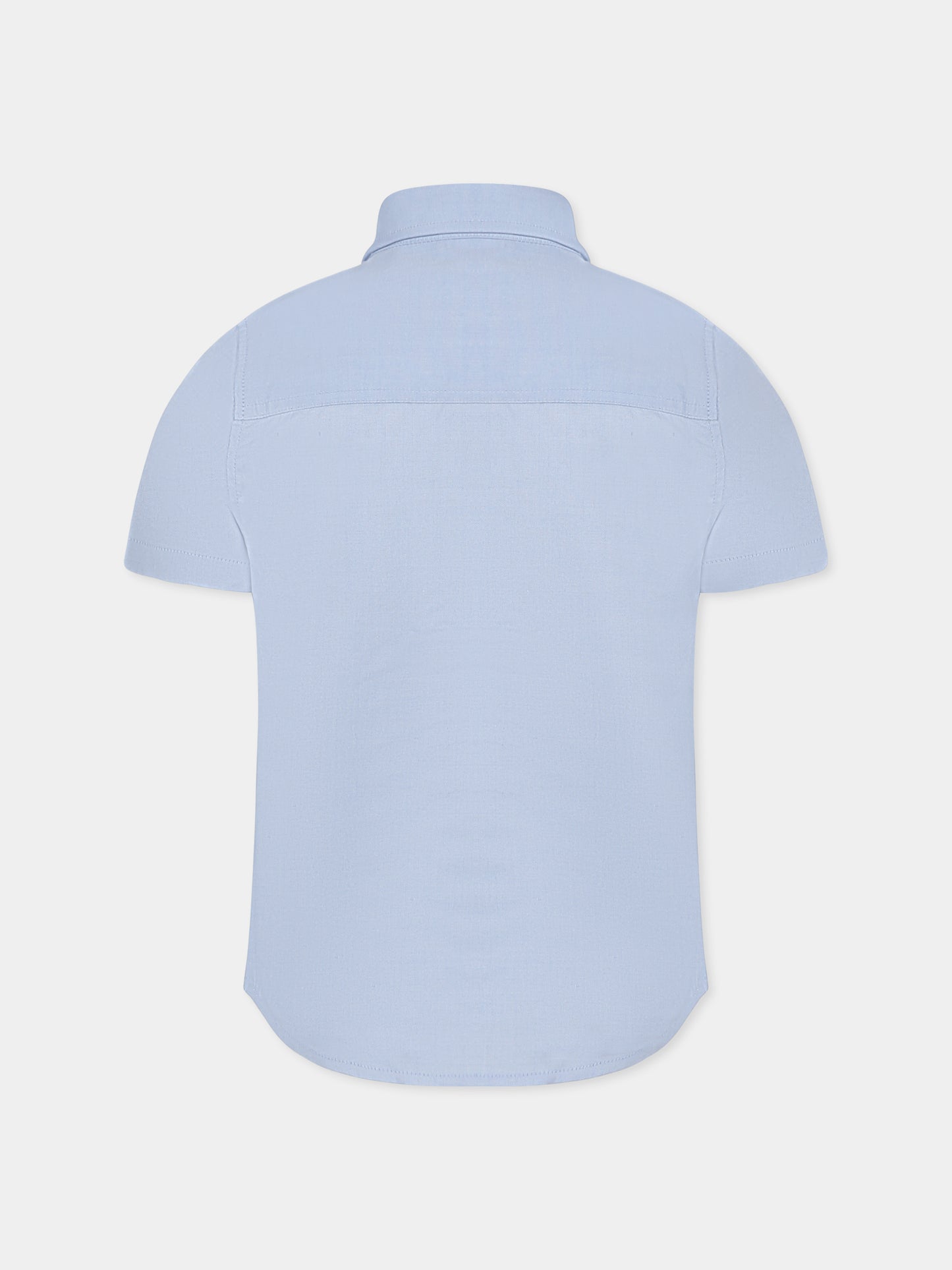 Light blue shirt for boy with logo