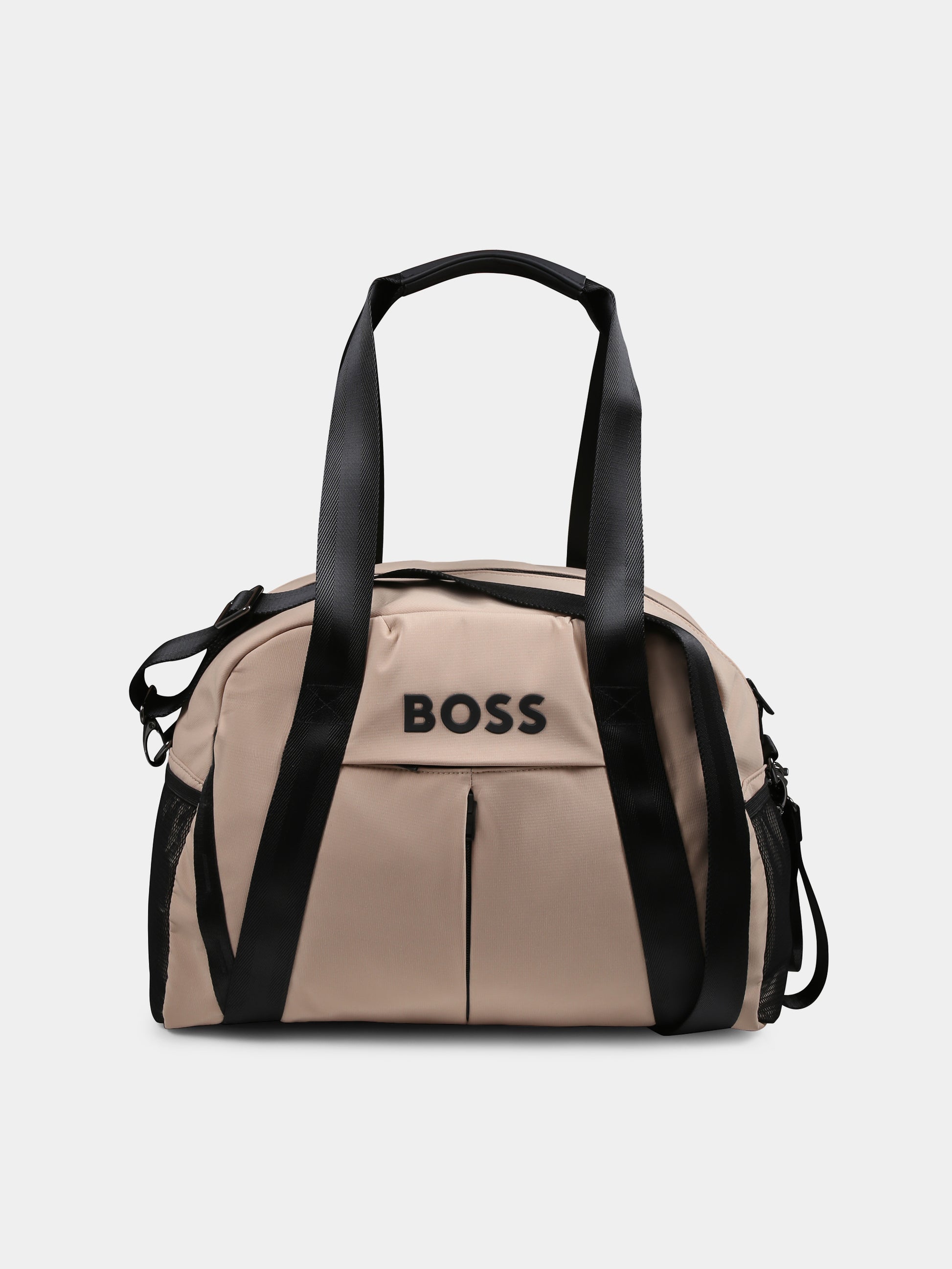 Borsa mamma beige per neonato con logo,Boss,J51725 249