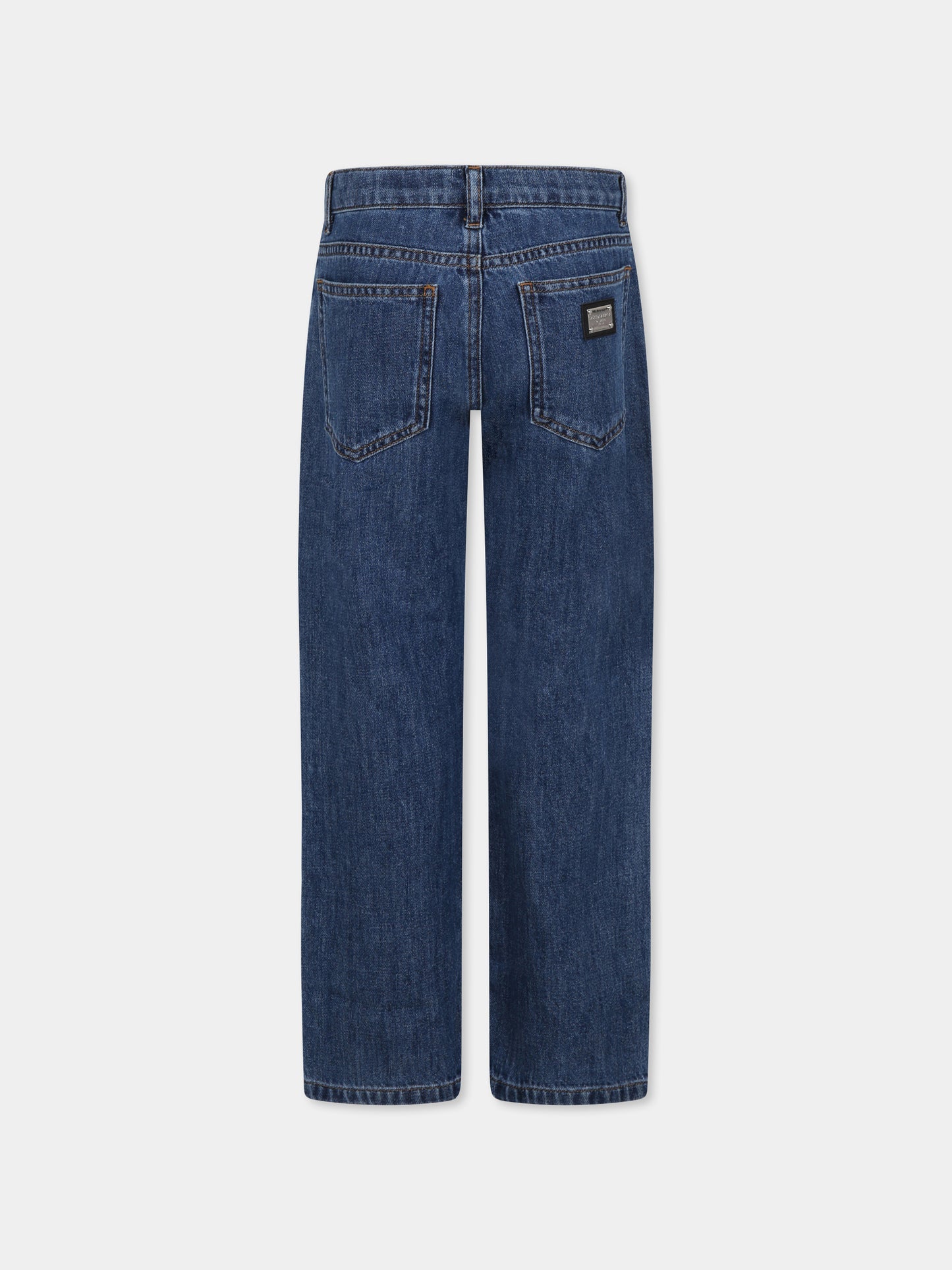 Jeans denim per bambino co logo,Dolce & Gabbana Kids,L42F75 LDC67 B0013