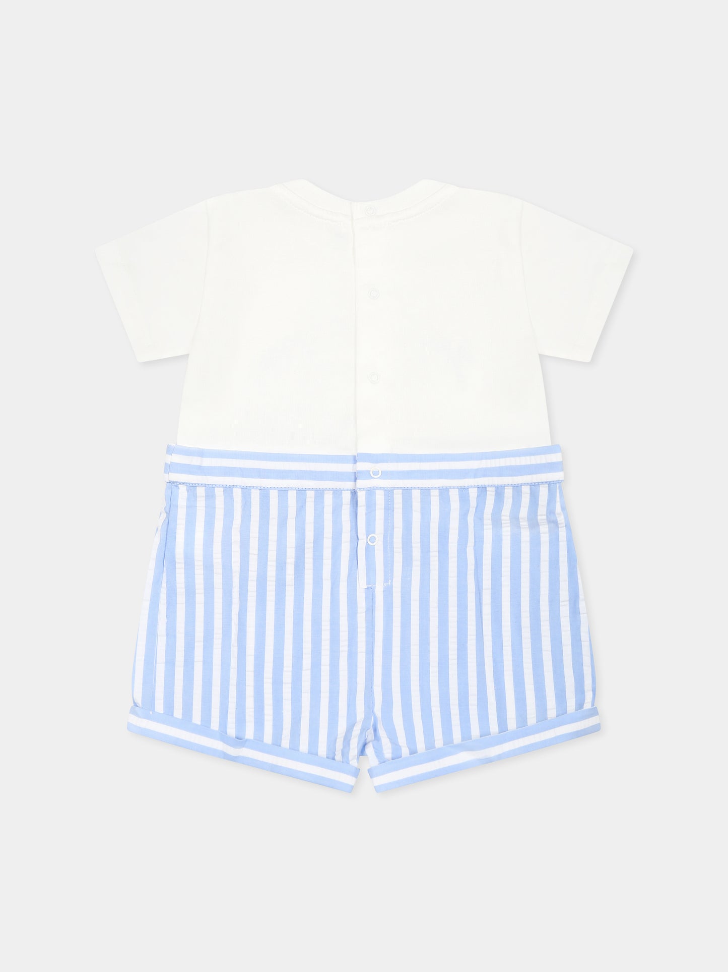 Pagliaccetto multicolor per neonato con logo,Dolce & Gabbana Kids,L1JOAE G7N9W S9000