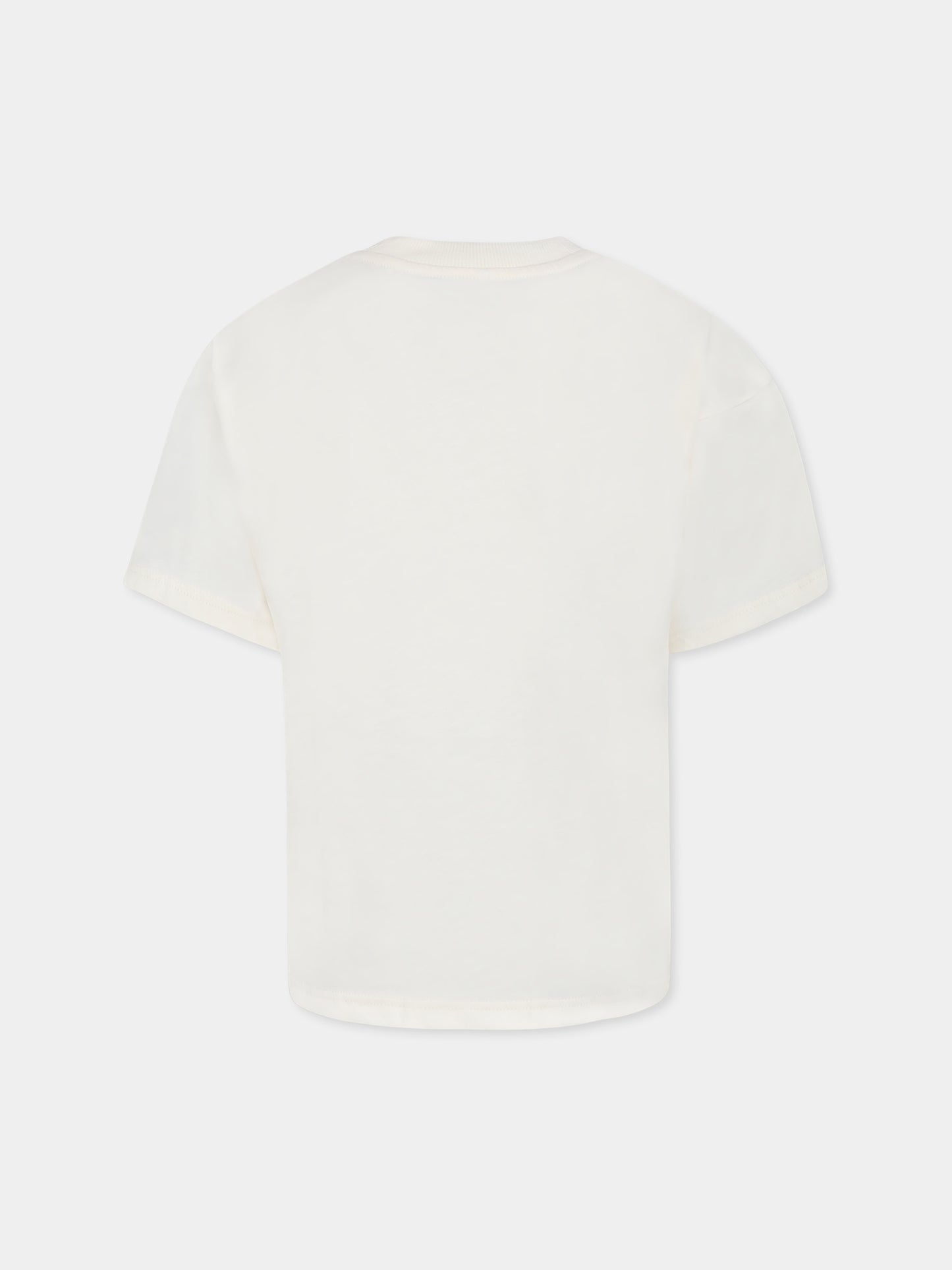 Ivory t-shirt for boy with chameleon