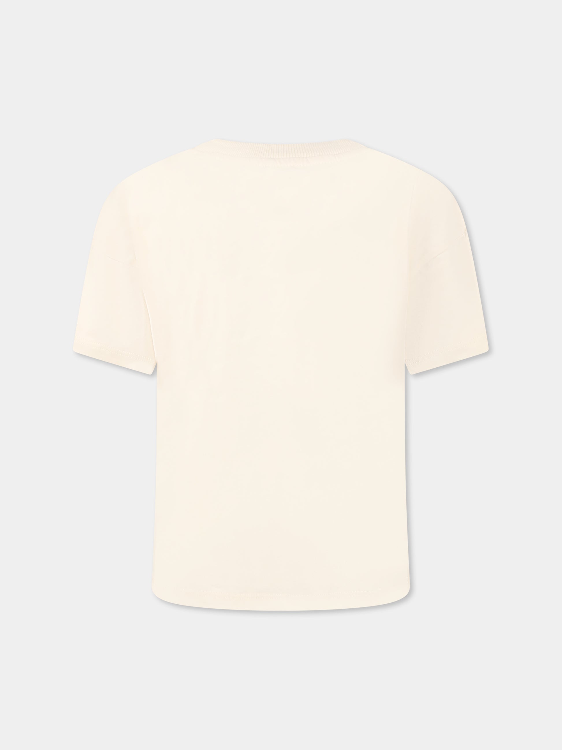 T-shirt avorio per bambini con nota musicale,Mini Rodini,2522011711