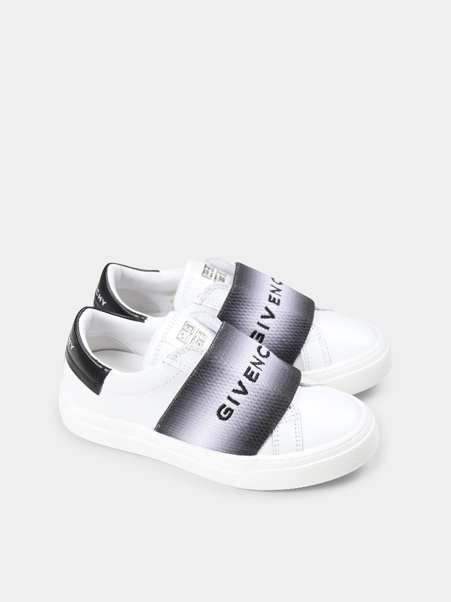 Sneakers bianche per bambini con logo,Givenchy Kids,H30673 09B