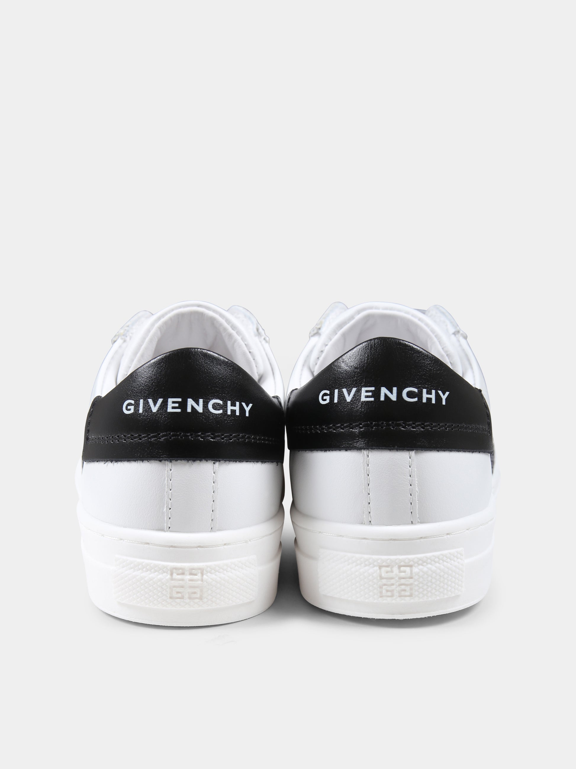 Sneakers bianche per bambini con logo,Givenchy Kids,H30673 09B