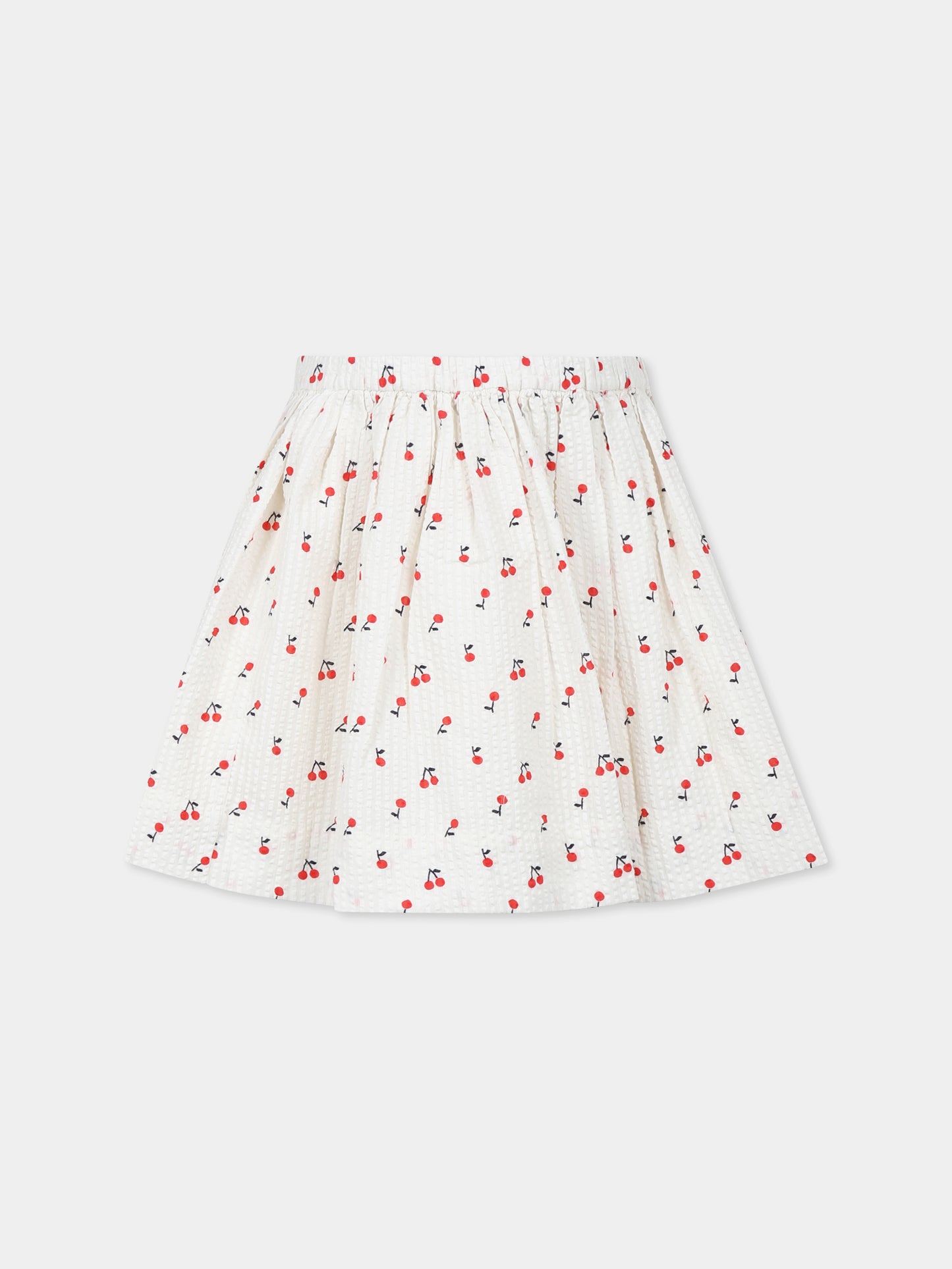 Gonna avorio per bambina con ciliegie,Bonpoint,S05GSKW00013 651C