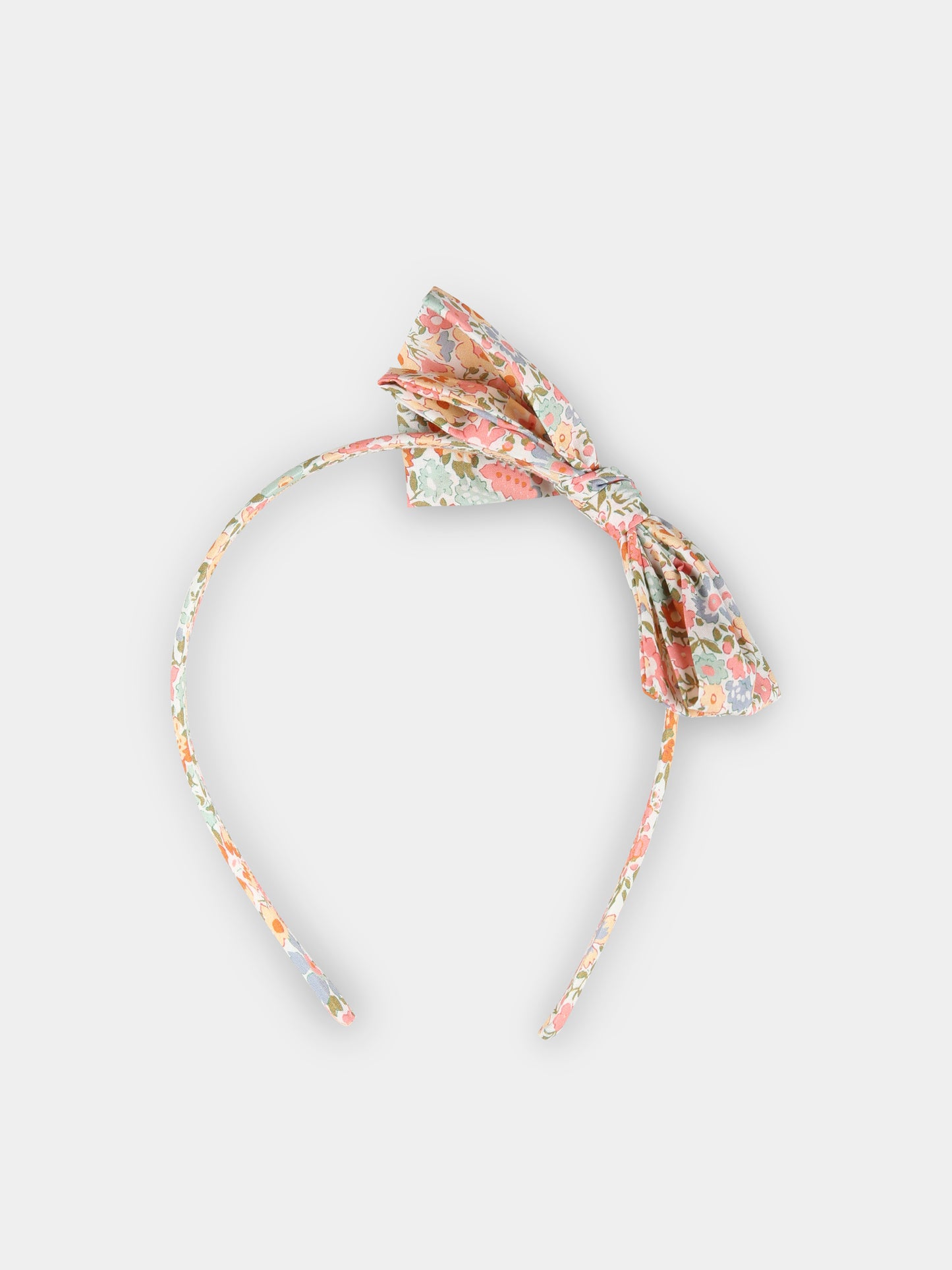 Cerchietto multicolor per bambina con stampa floreale,Bonpoint,S05GHAW00031 525C