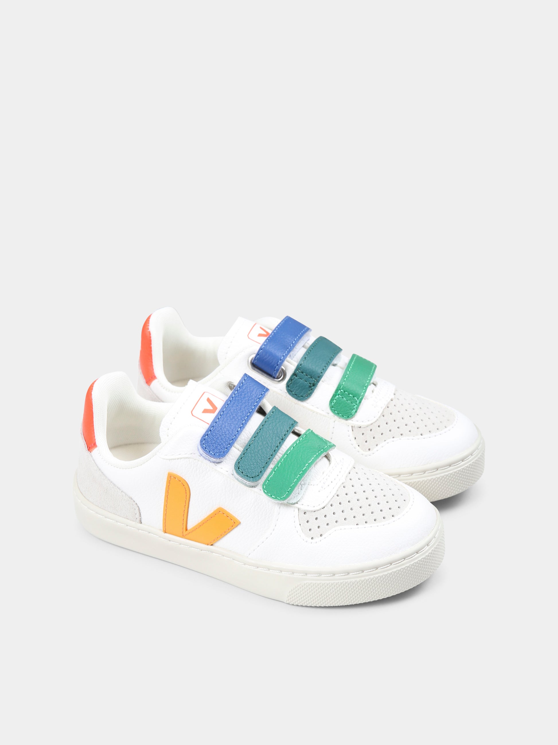 Sneakers bianche per bambini con logo,Veja,CV0520612C