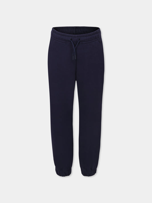 Pantaloni blu per bambini con logo,Kenzo Kids,K61008 848