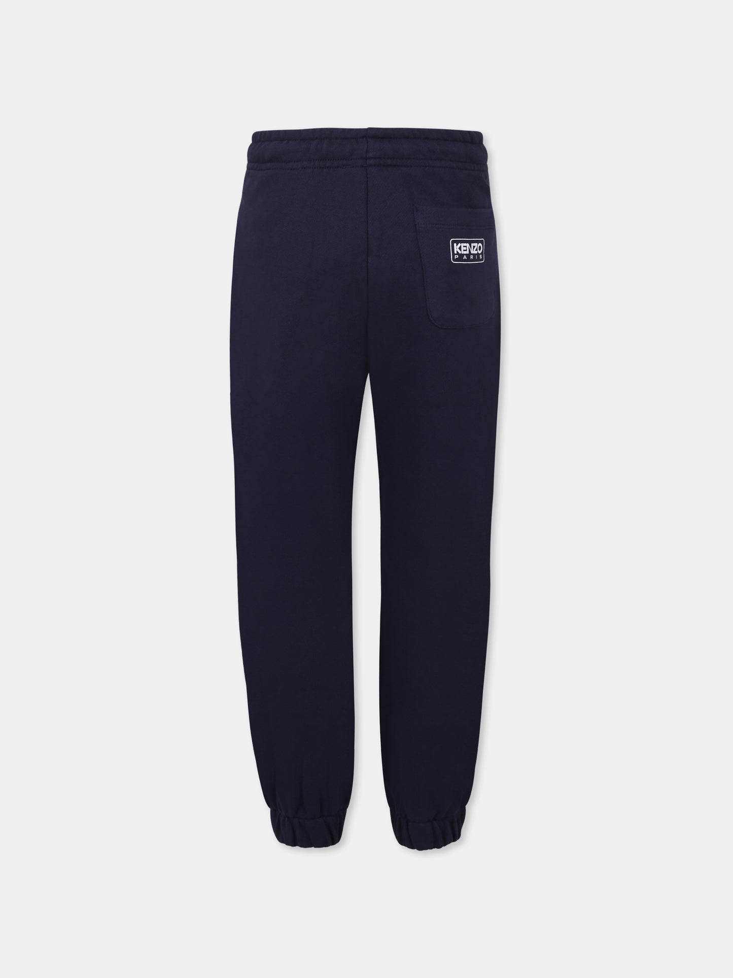 Pantaloni blu per bambini con logo,Kenzo Kids,K61008 848