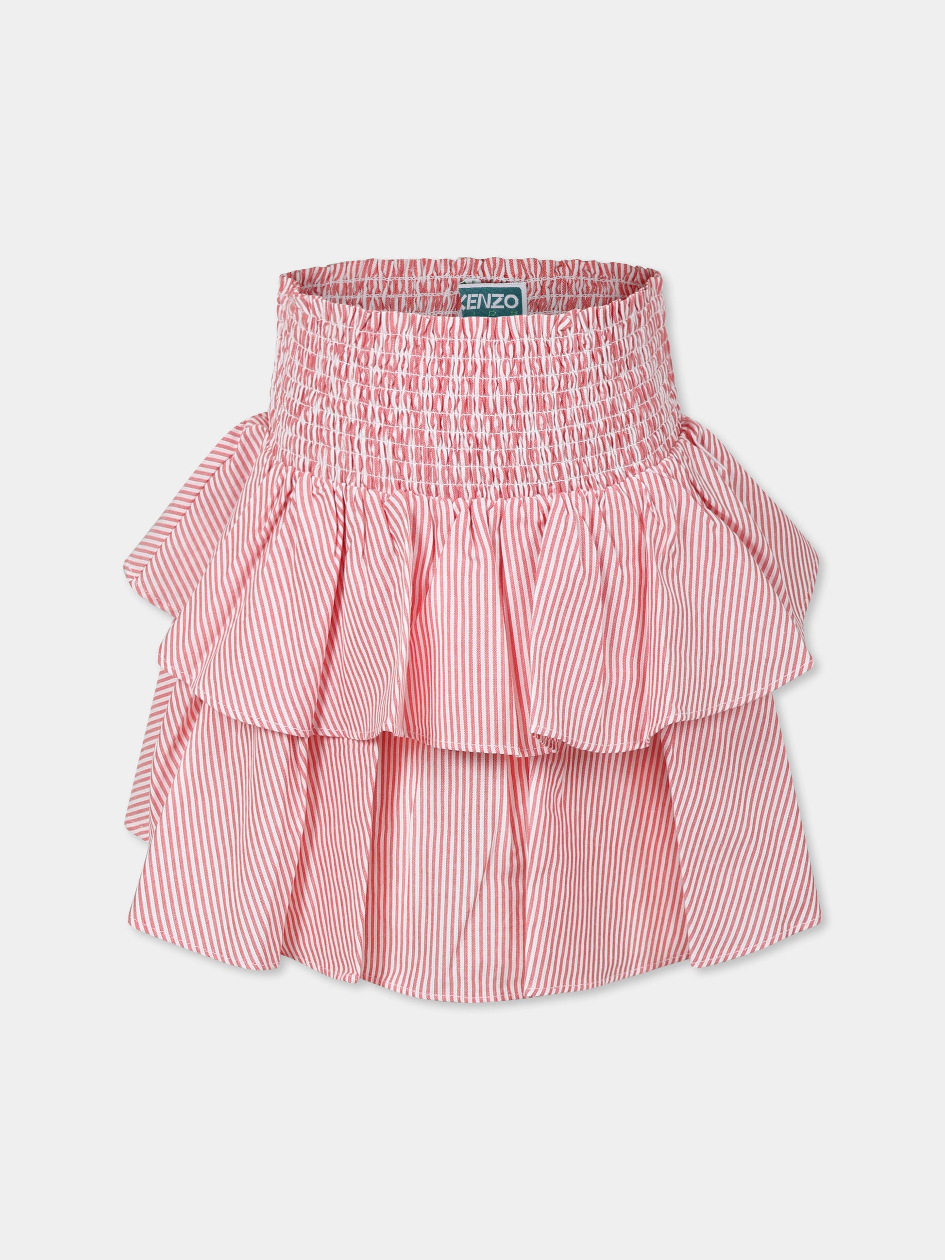 Gonna rossa per bambina con cuore,Kenzo Kids,K60996 997