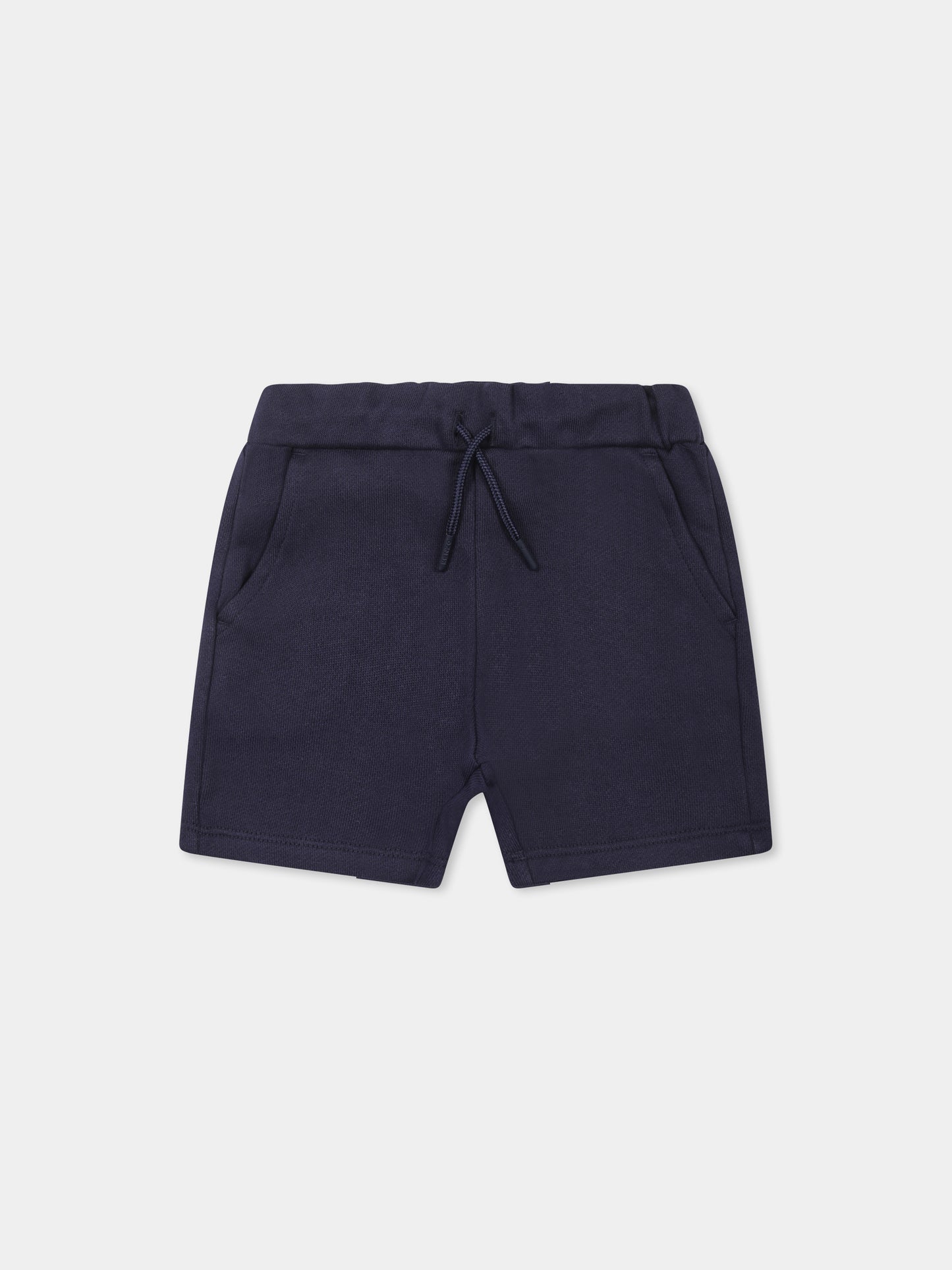 Shorts blu per neonato con logo,Kenzo Kids,K60969 848