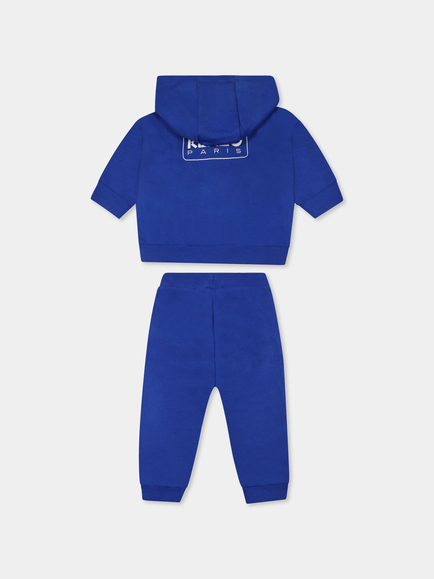 Completo blu per neonato con logo,Kenzo Kids,K60962 829