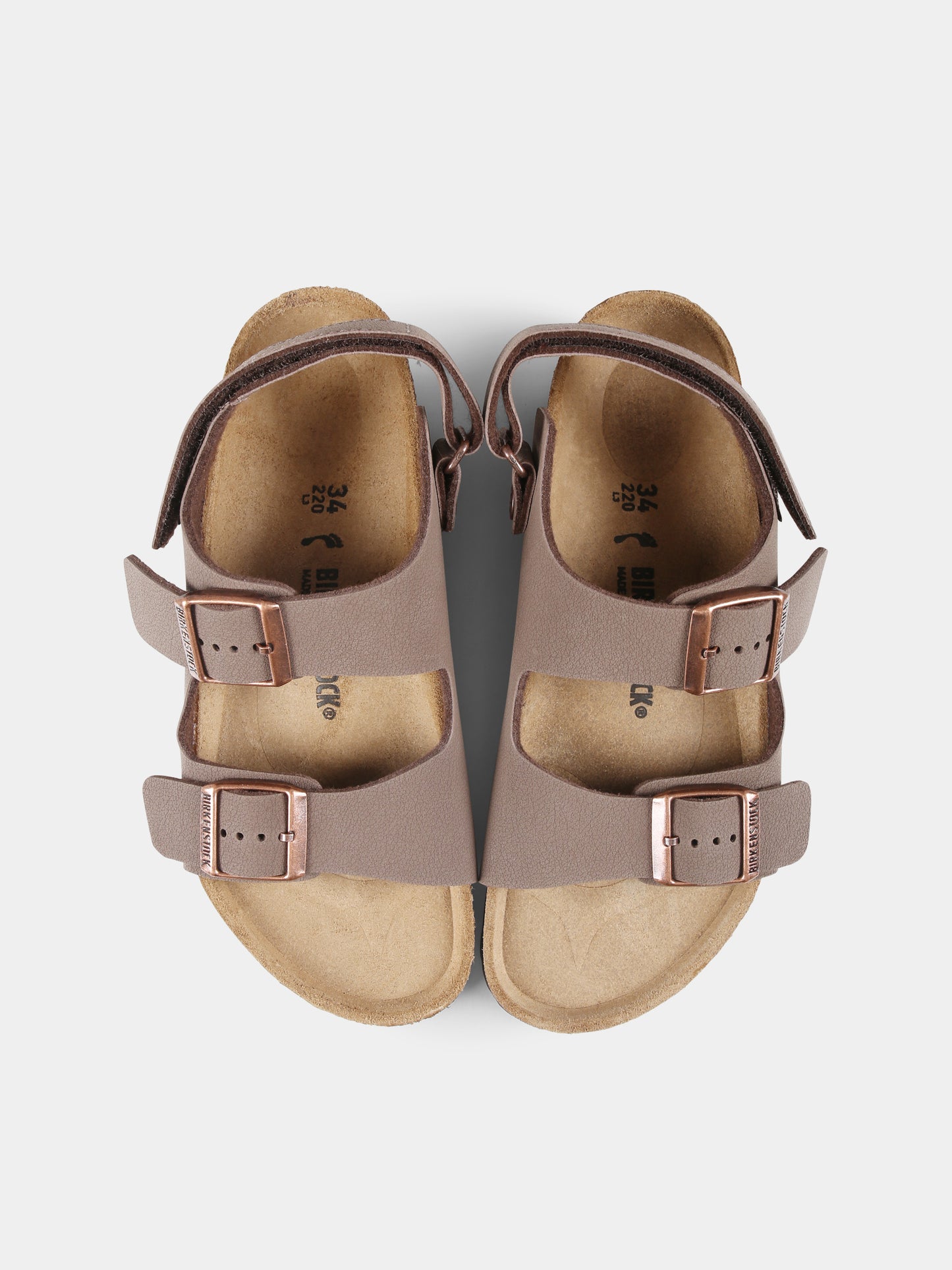 Sandali MIlano marroni per bambino,Birkenstock,1029474 MILANO