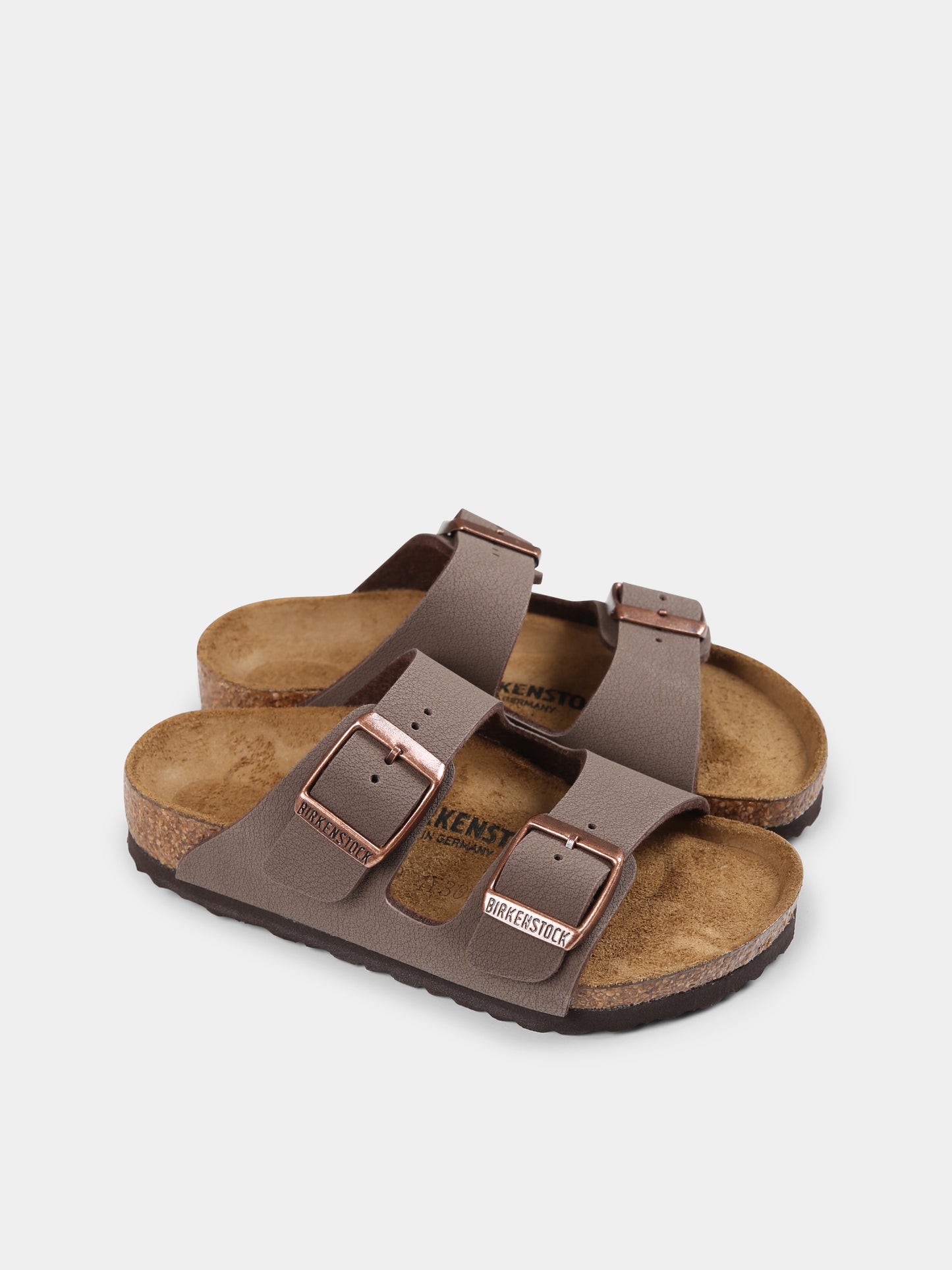 Sandali marroni Ariziona Kids per bambini con logo,Birkenstock,552893 ARIZONA
