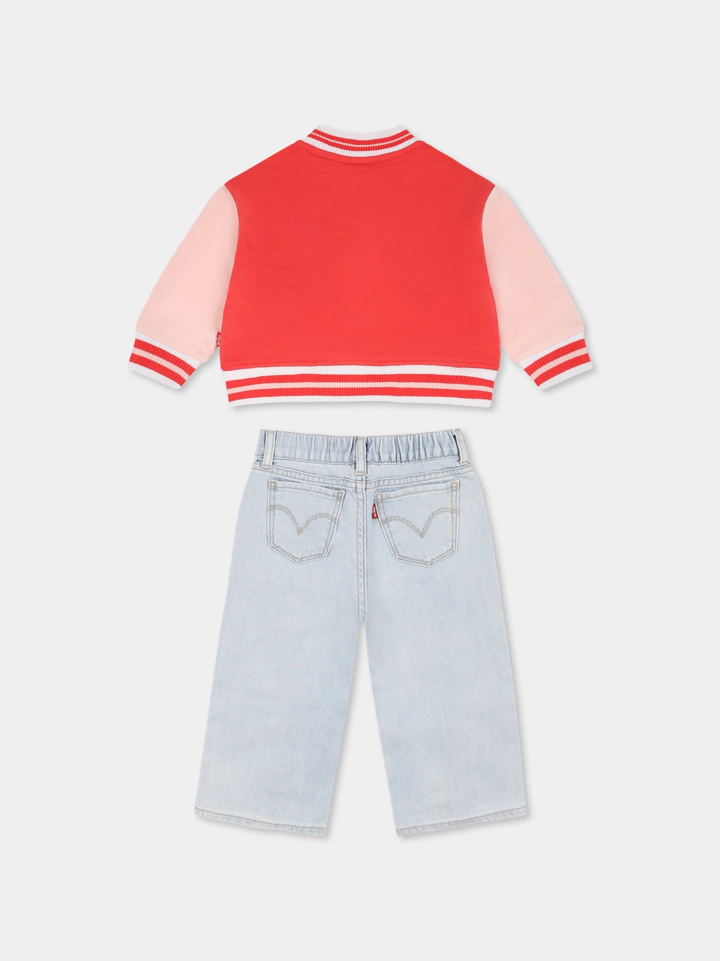 Completo multicolor per neonata con logo e fiore,Levi's Kids,M259 R1Q