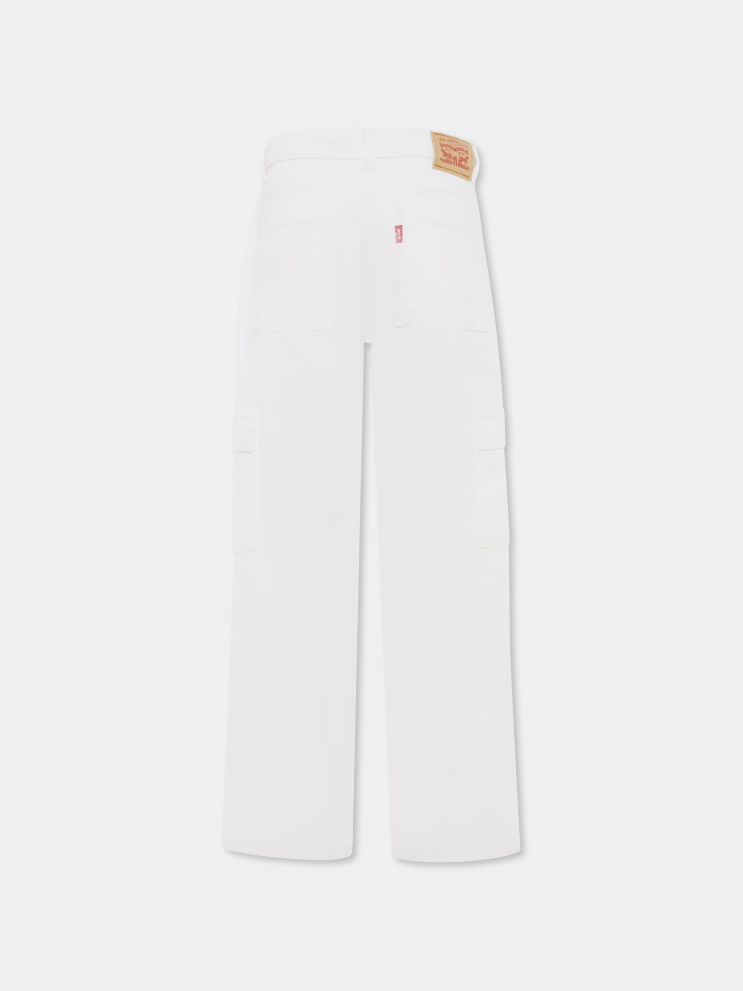 Jeans bianchi per bambina con logo,Levi's Kids,K991 X38