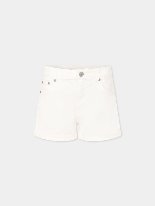Shorts bianchi per bambina,Levi's Kids,H272 X38