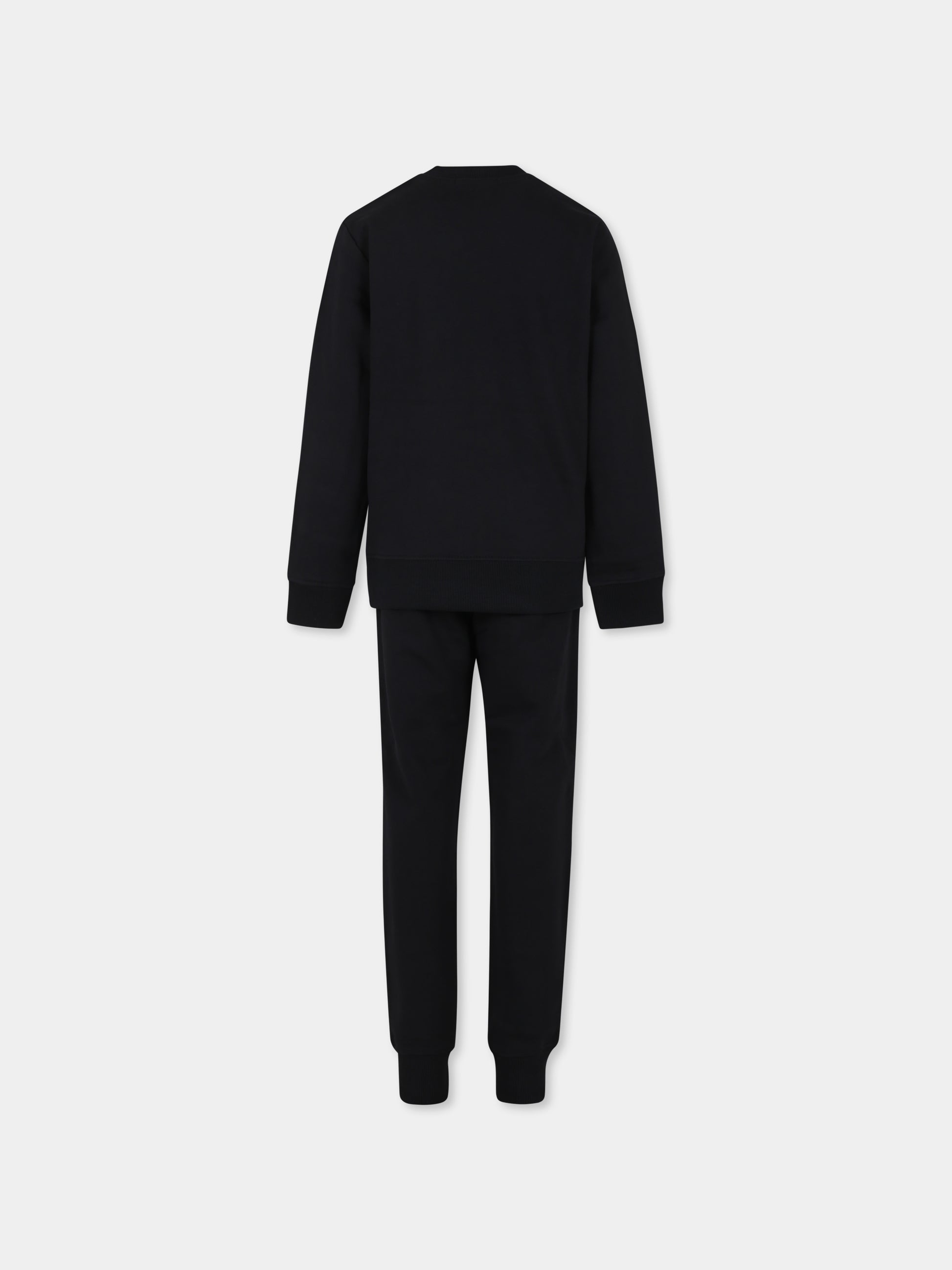 Completo nero per bambino con logo,Calvin Klein Kids,23FCKIU0IU00550 BEH