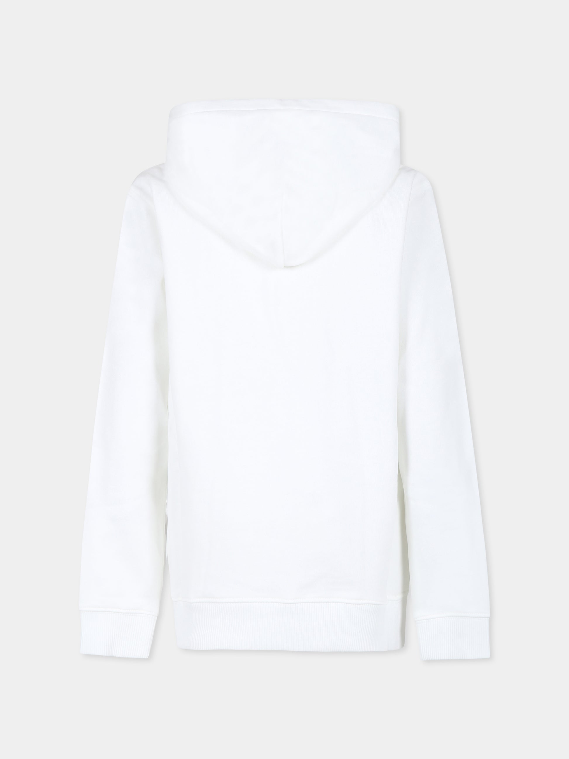 Felpa bianca per bambini con logo,Calvin Klein Kids,24SCKIU0IU00266 YAF
