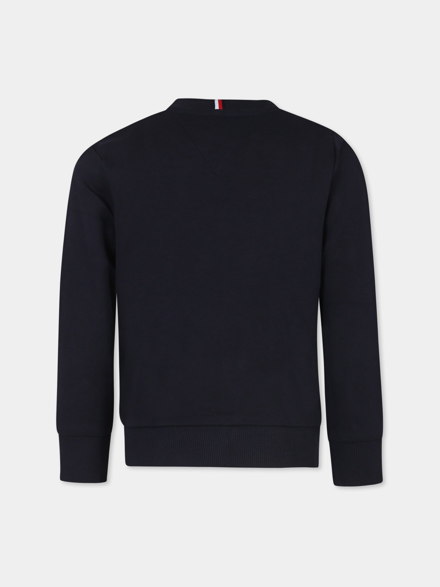 Felpa blu per bambino con logo,Tommy Hilfiger Junior,24STHKB0KB09000 DW5