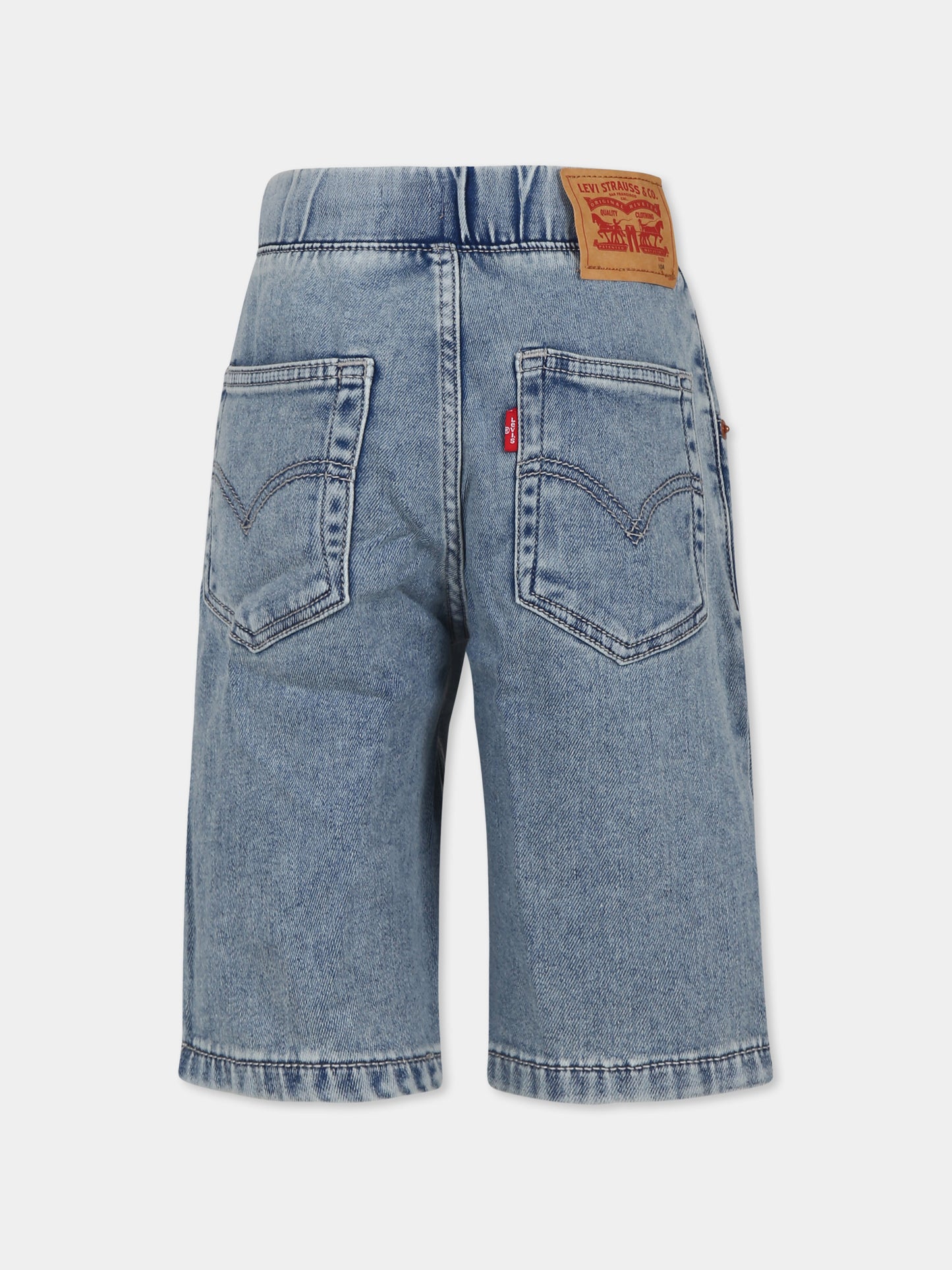 Shorts blu per bambino con logo,Levi's Kids,24S9ED613 L0K