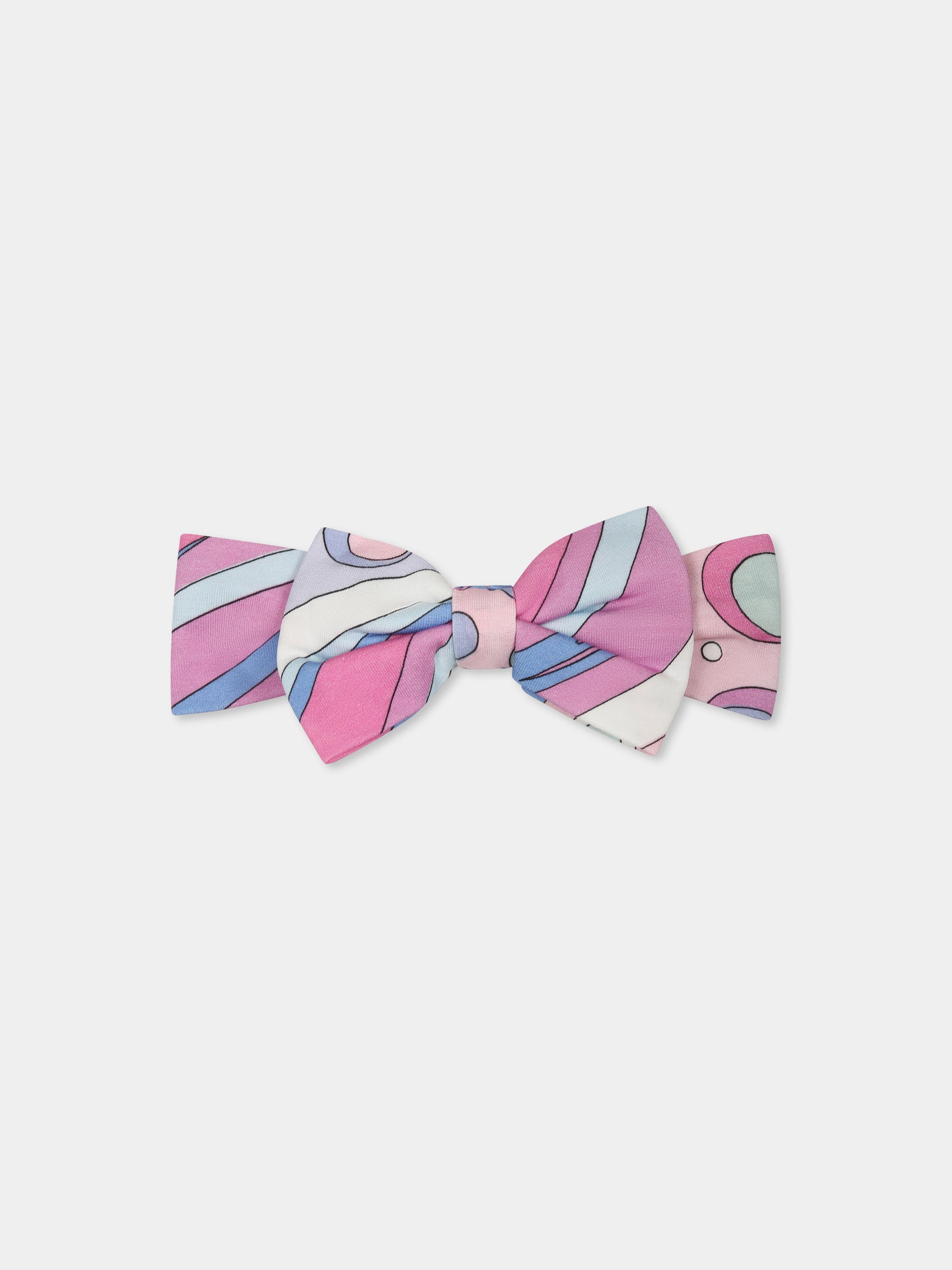 Fascia multicolor per neonata con stampa marmo,Emilio Pucci Junior,PW0033 J0469 511MC
