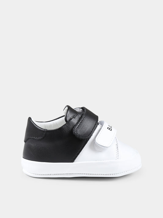 Sneakers basse per neonati con logo nero,Balmain Kids,BW0546 Y0051 1 100NE