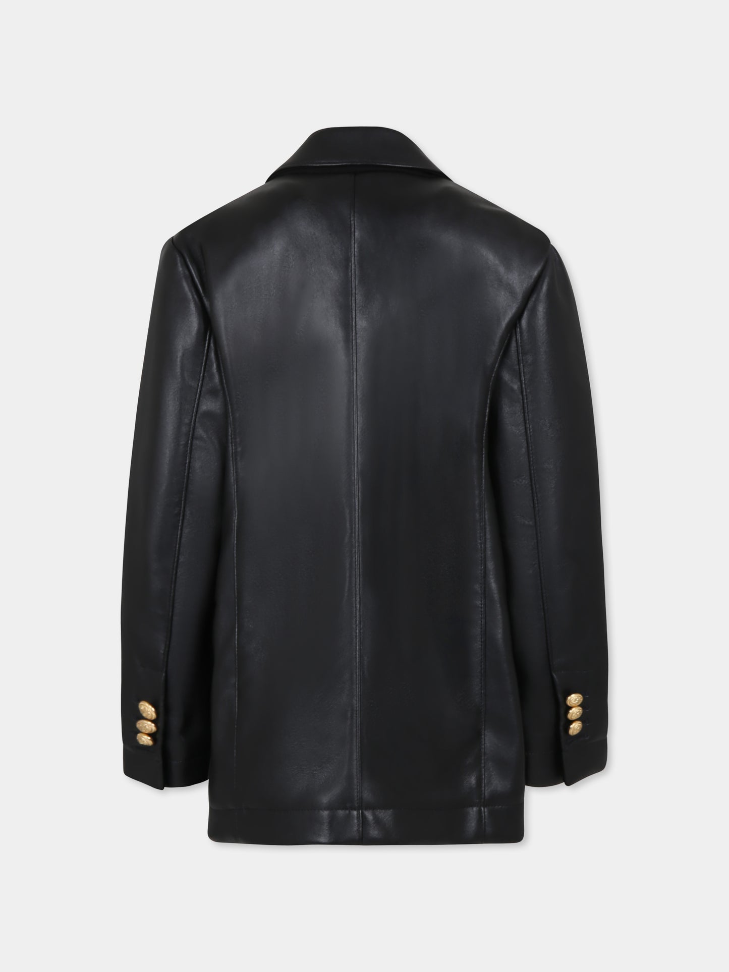 Giacca nera per bambina,Balmain Kids,BW2P94 A0165 930OR