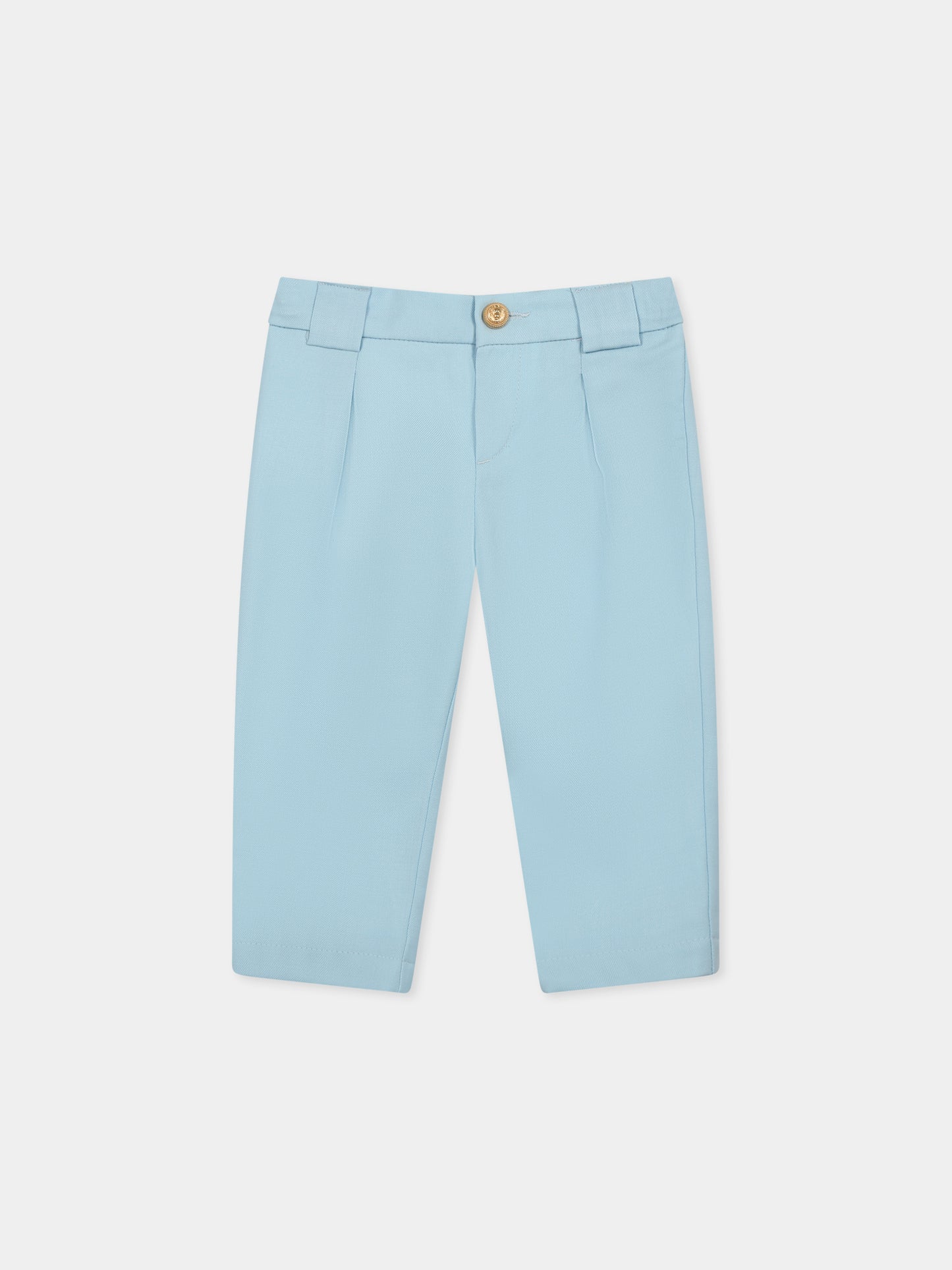 Pantaloni celesti per neonato,Balmain Kids,BW6500 I0196 60AOR
