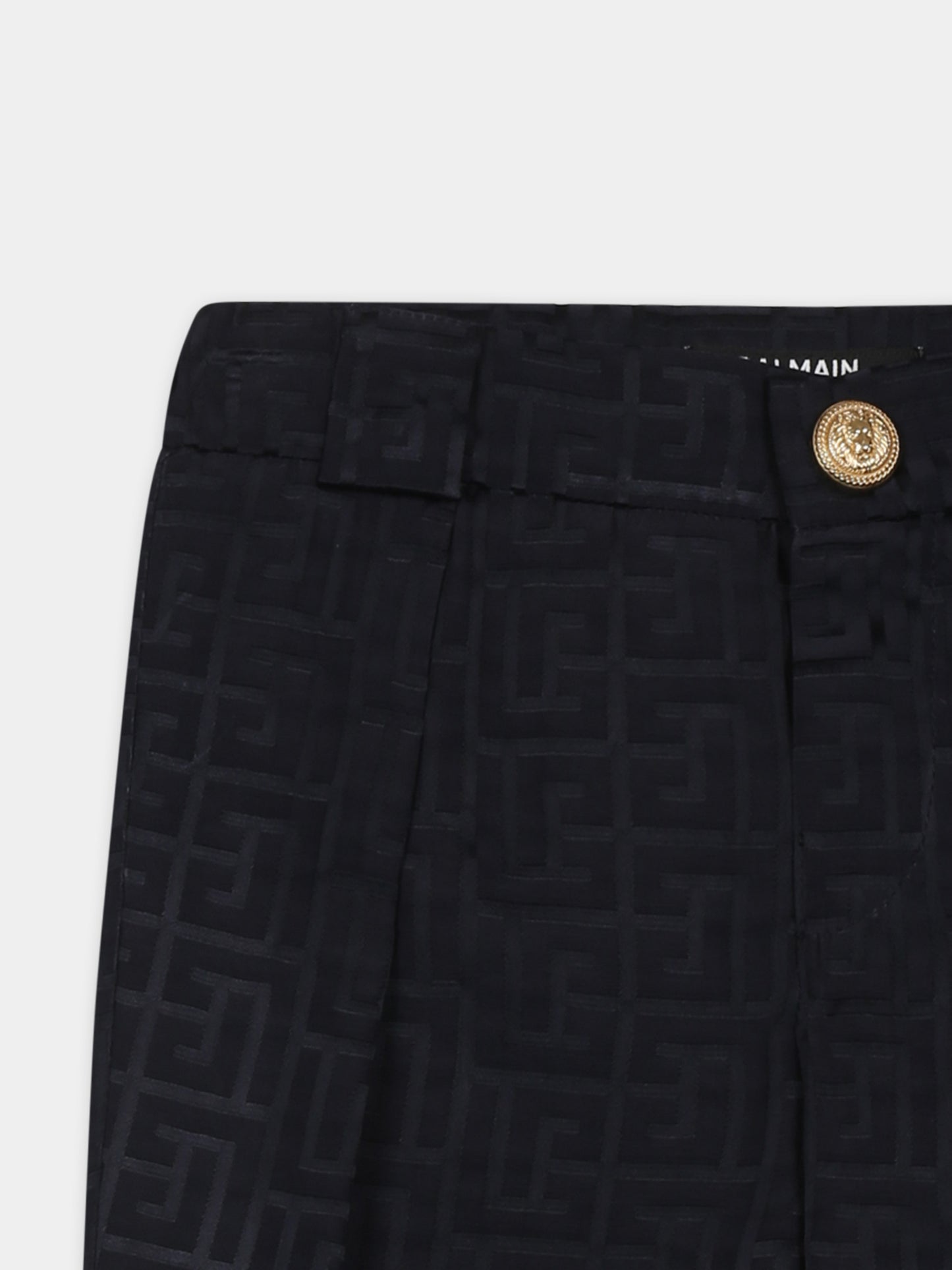 Blue trousers for baby boy with maze