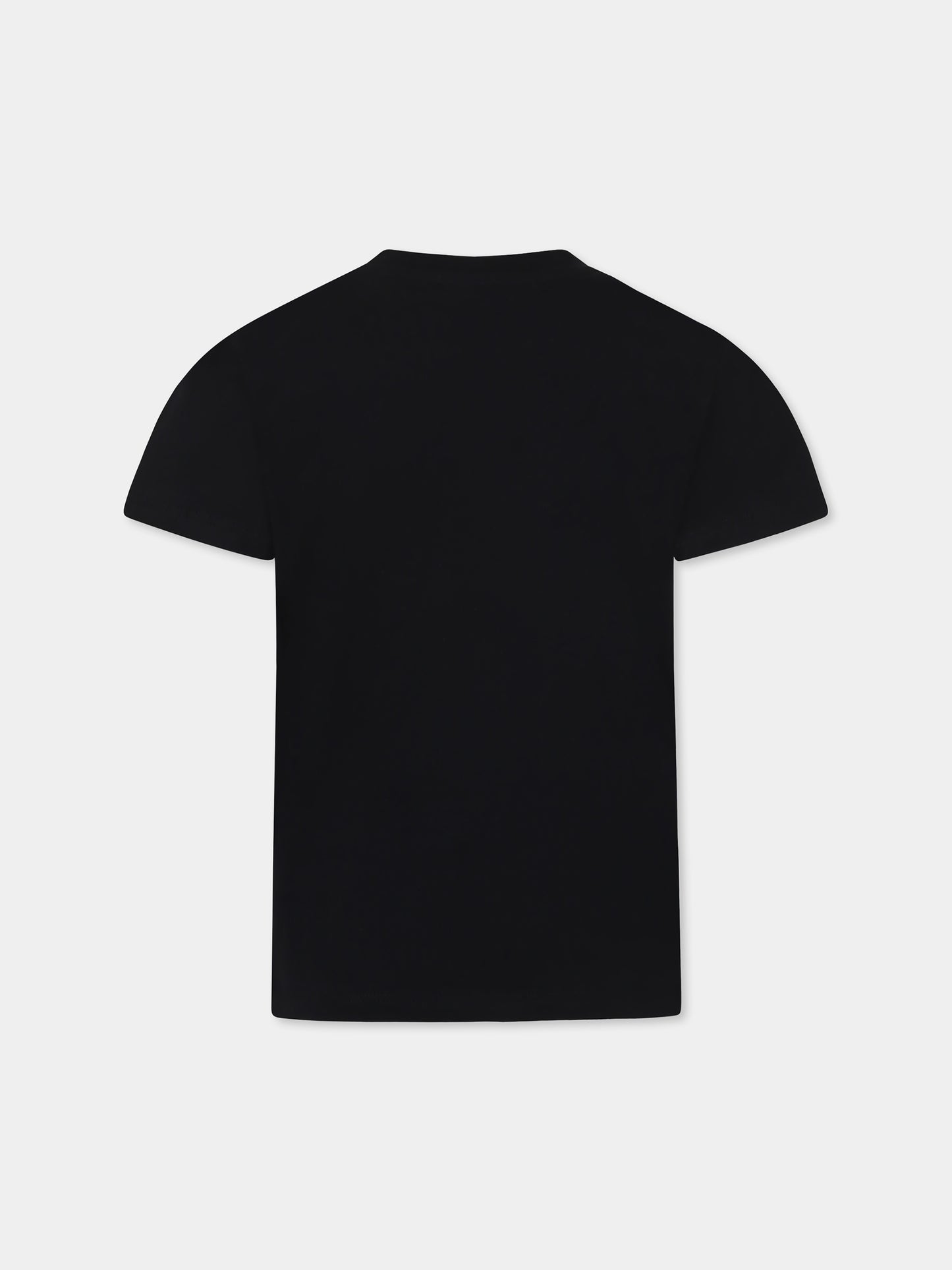 Black t-shirt for kids with logo