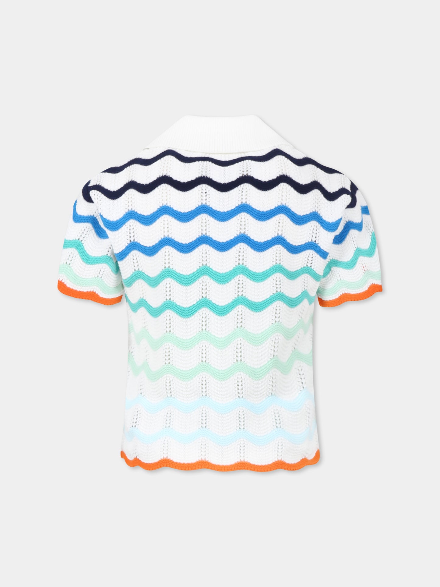 Cardigan multicolor per bambini con logo,Casablanca,KS25 KW 969 01 EX