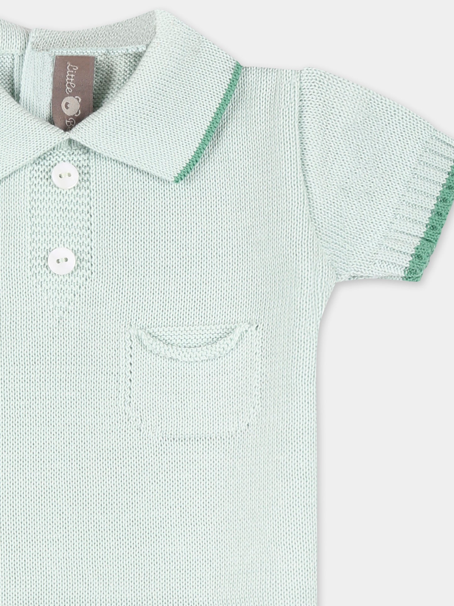 Pagliaccetto verde per neonati,Little Bear,1123 MENTA/VERDE