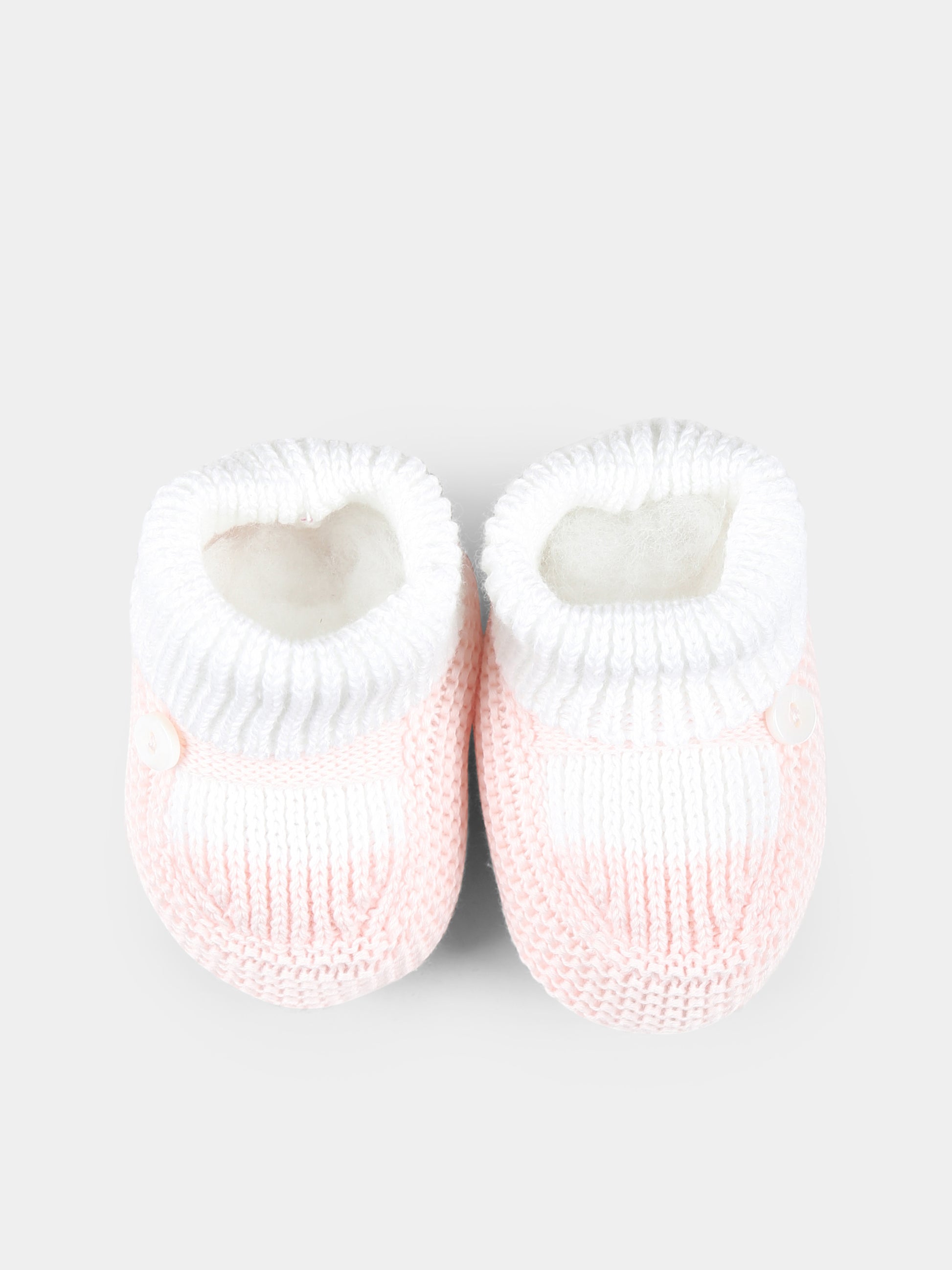 Babbucce rosa per neonata,Little Bear,1137 BIANCO/CIPRIA