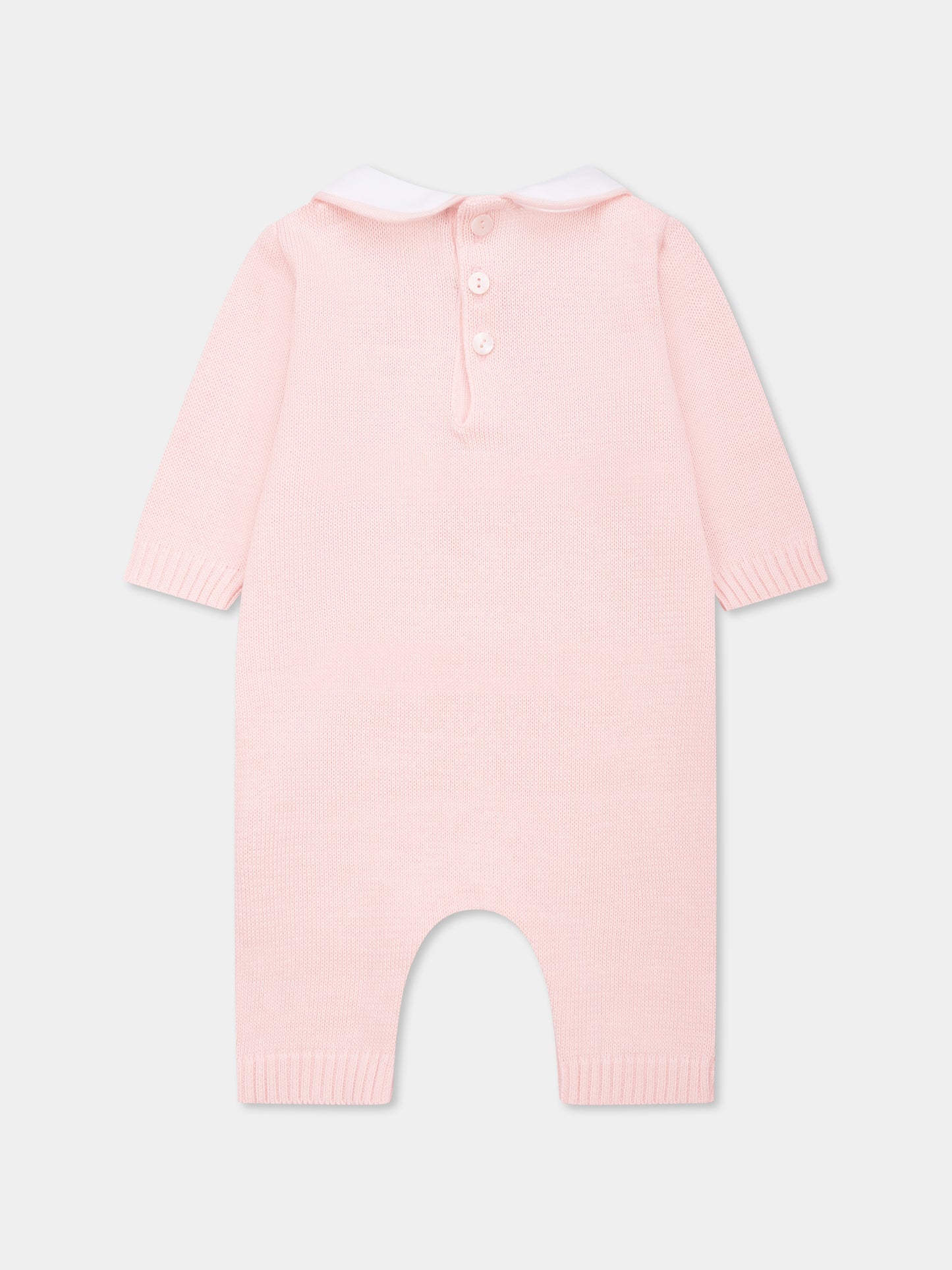 Pink babygrow for baby girl