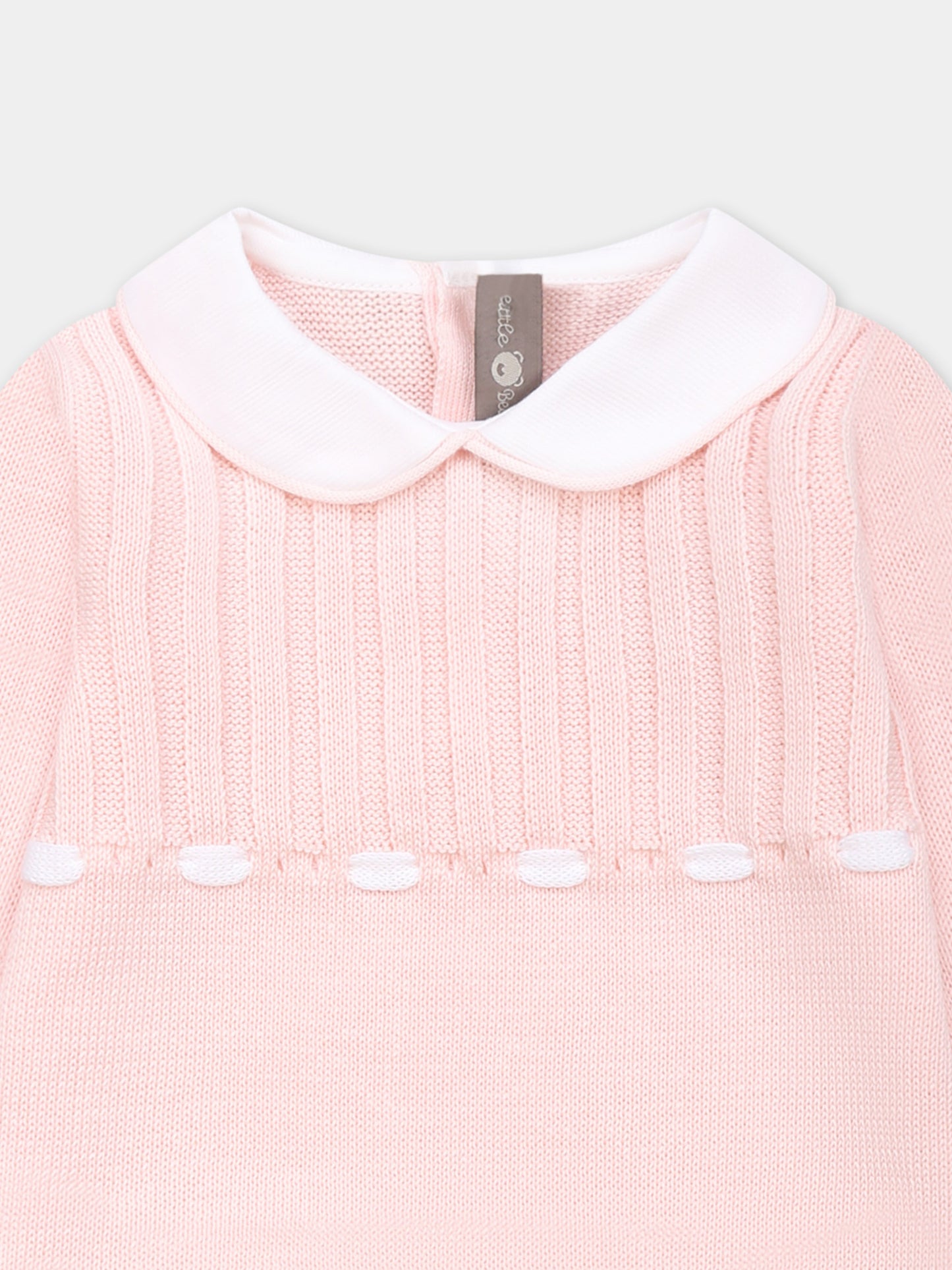 Pink babygrow for baby girl