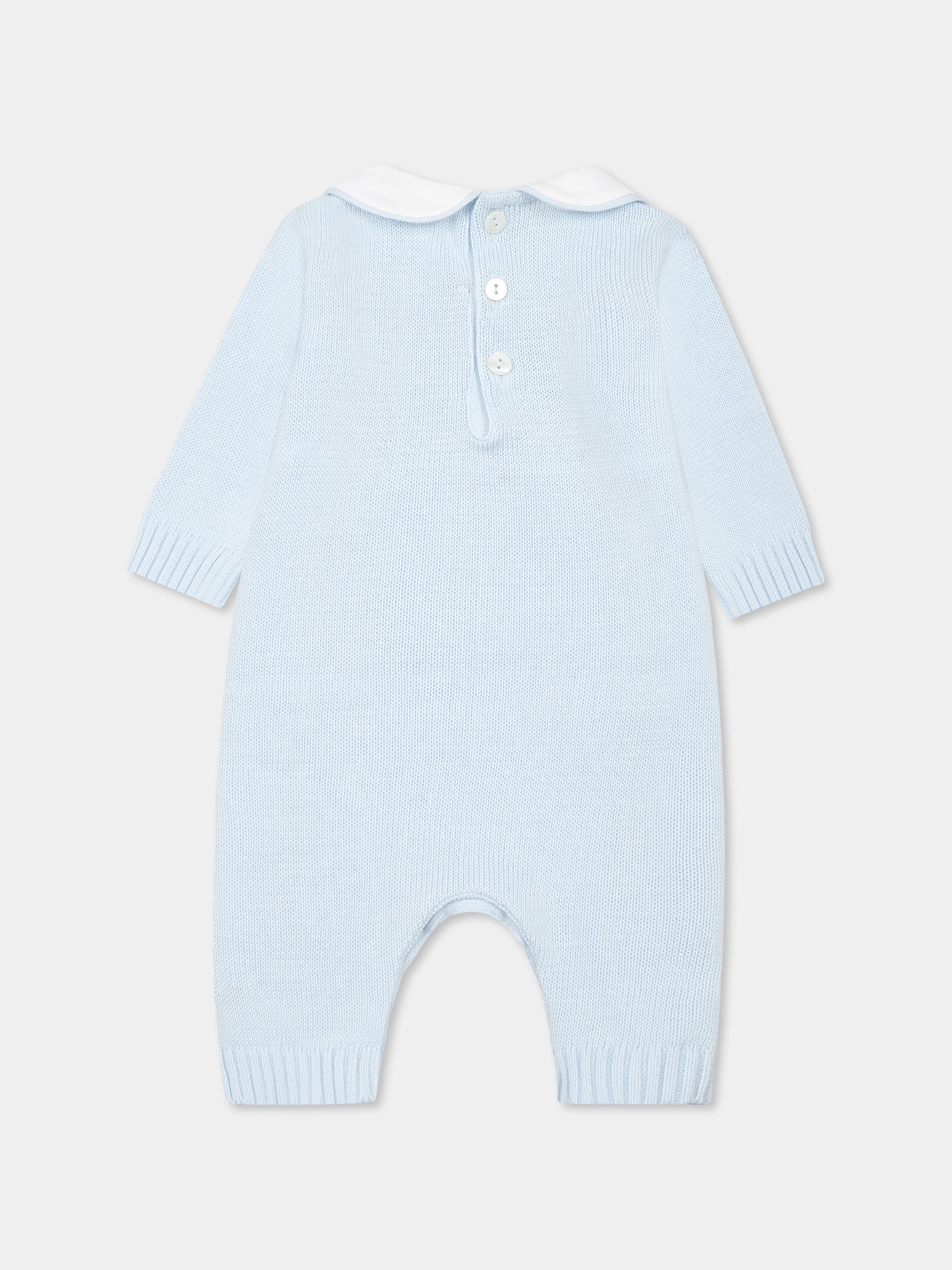 Light blue babygrow for baby boy