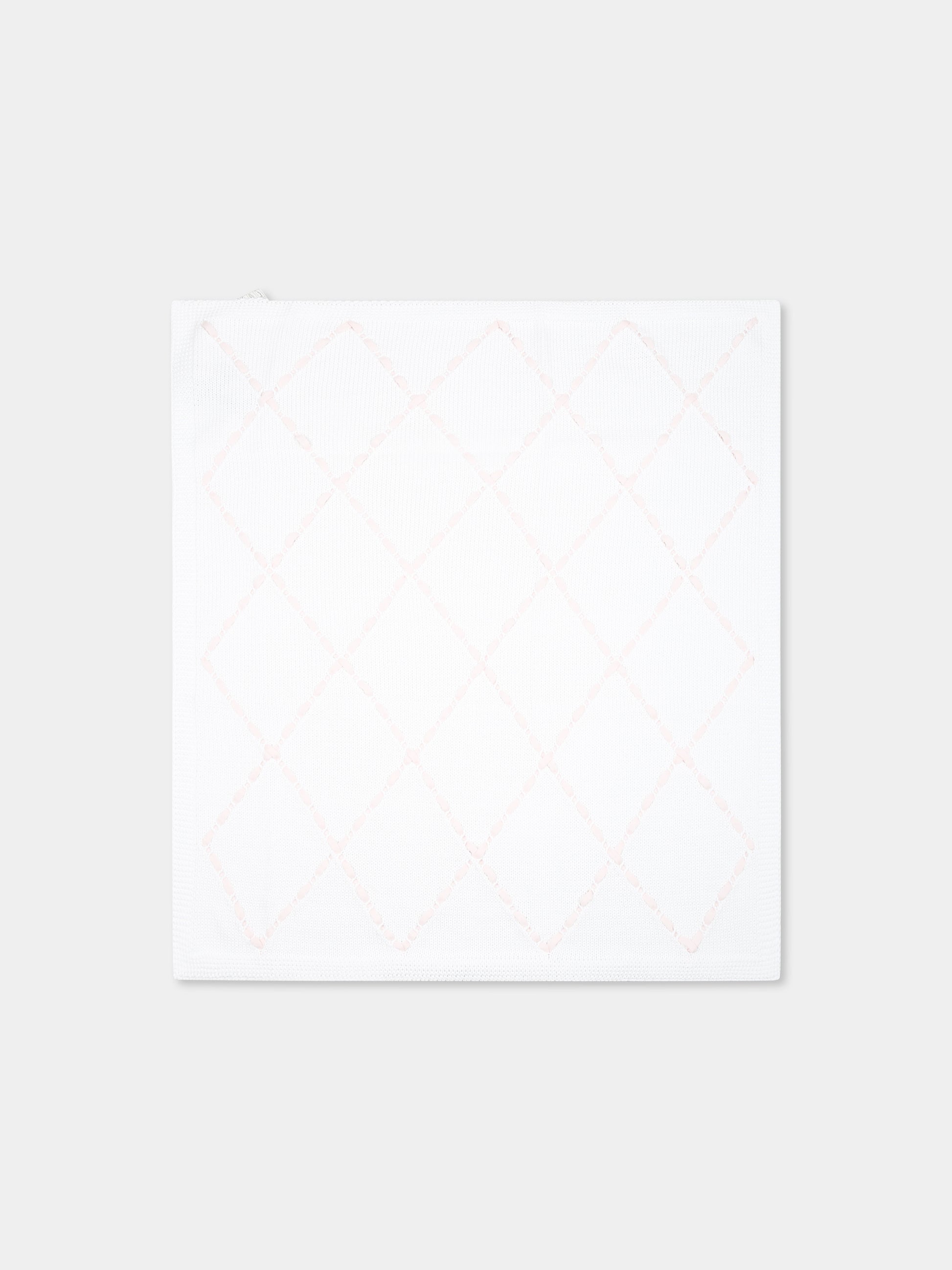 Coperta bianca per neonata,Little Bear,1007 BIANCO/CIPRIA