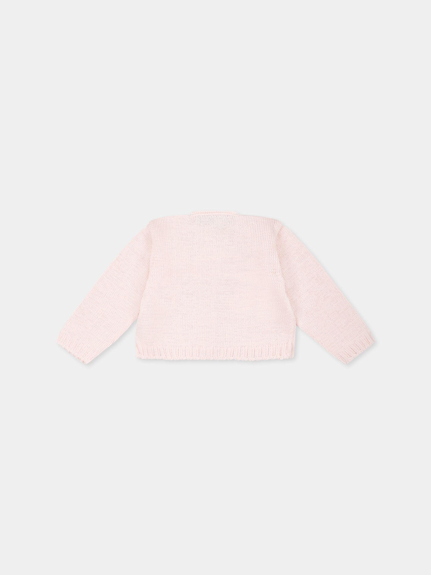 Pink cardigan for baby girl