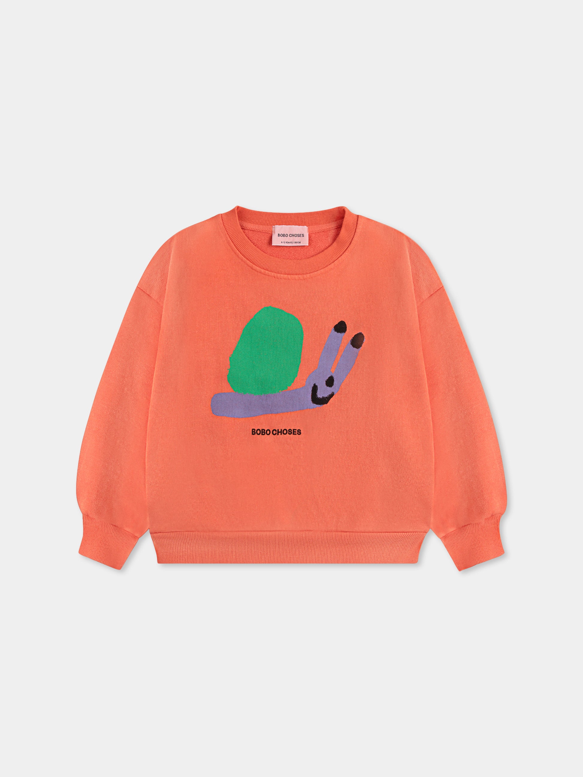 Felpa rossa per bambini con lumaca,Bobo Choses,B125AC031