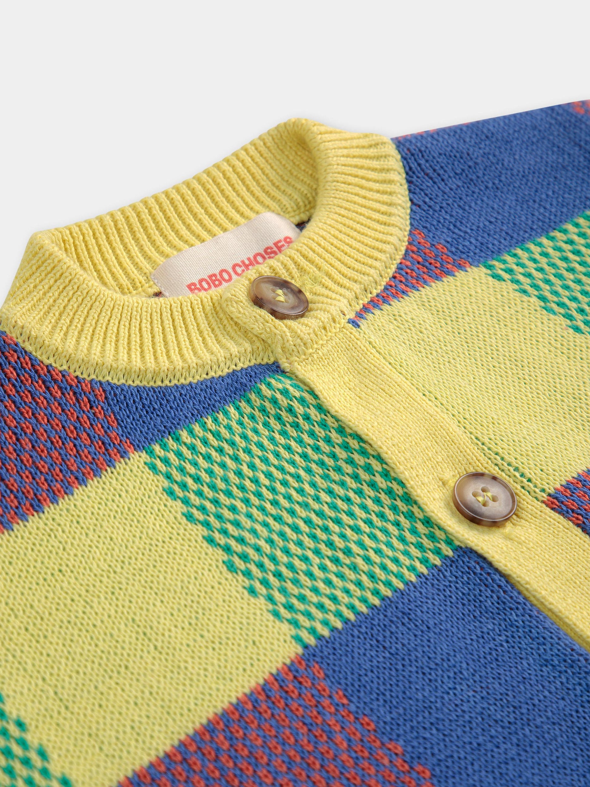 Cardigan multicolor per bambini con logo,Bobo Choses,B125AC101