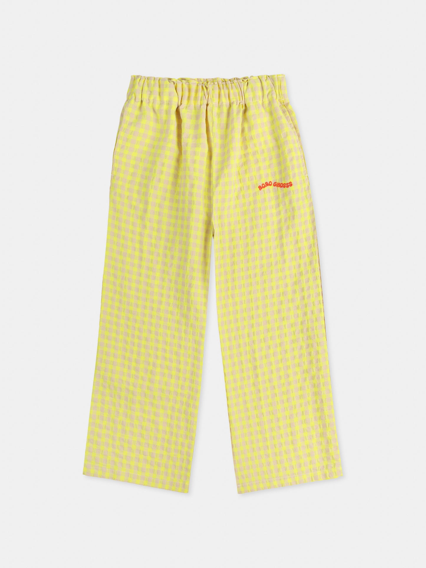 Pantaloni gialli per bambini con logo,Bobo Choses,B125AC082